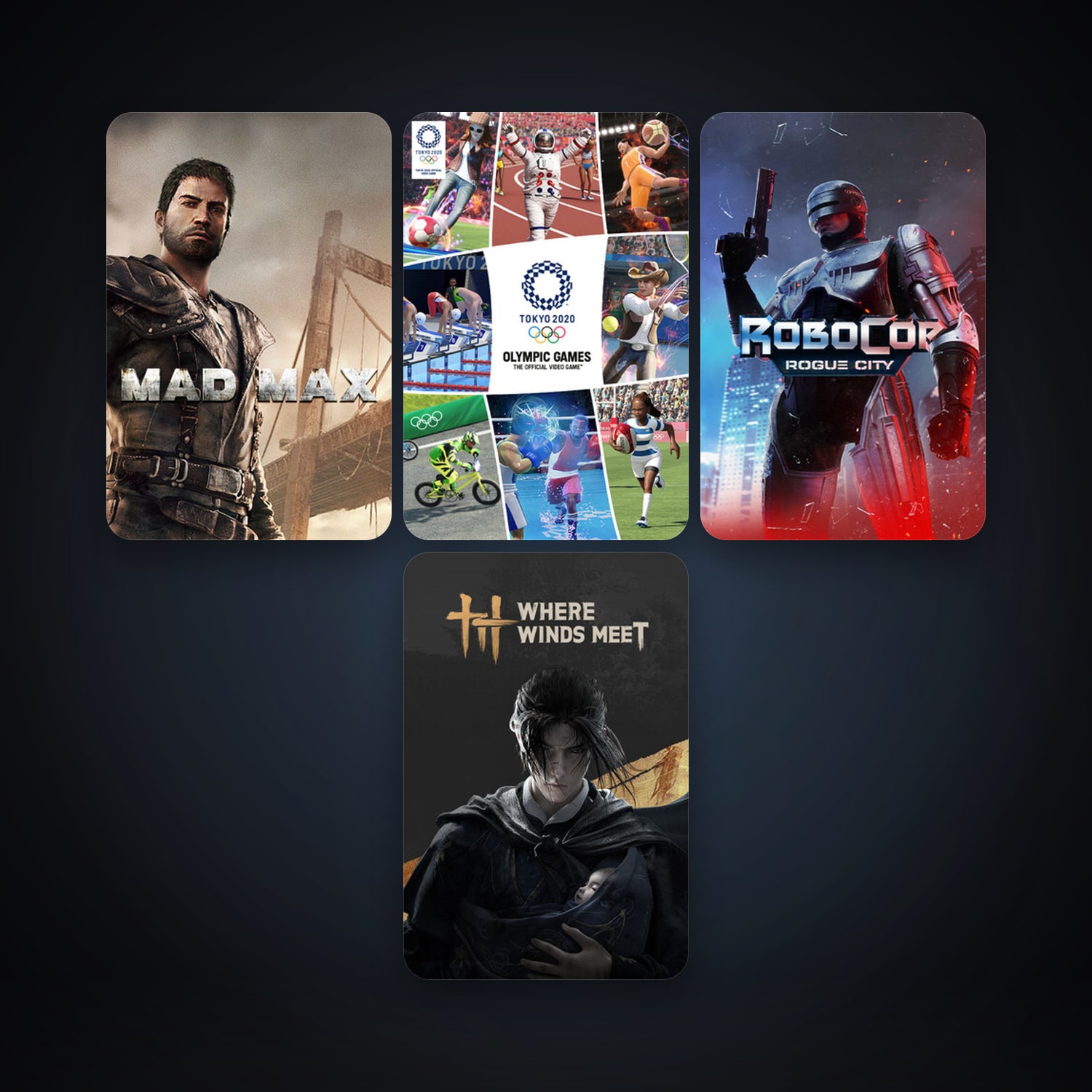 Mad Max + Olympic Games Tokyo 2020 – The Official Video Game, 7 games, clean — HabibiAccounts