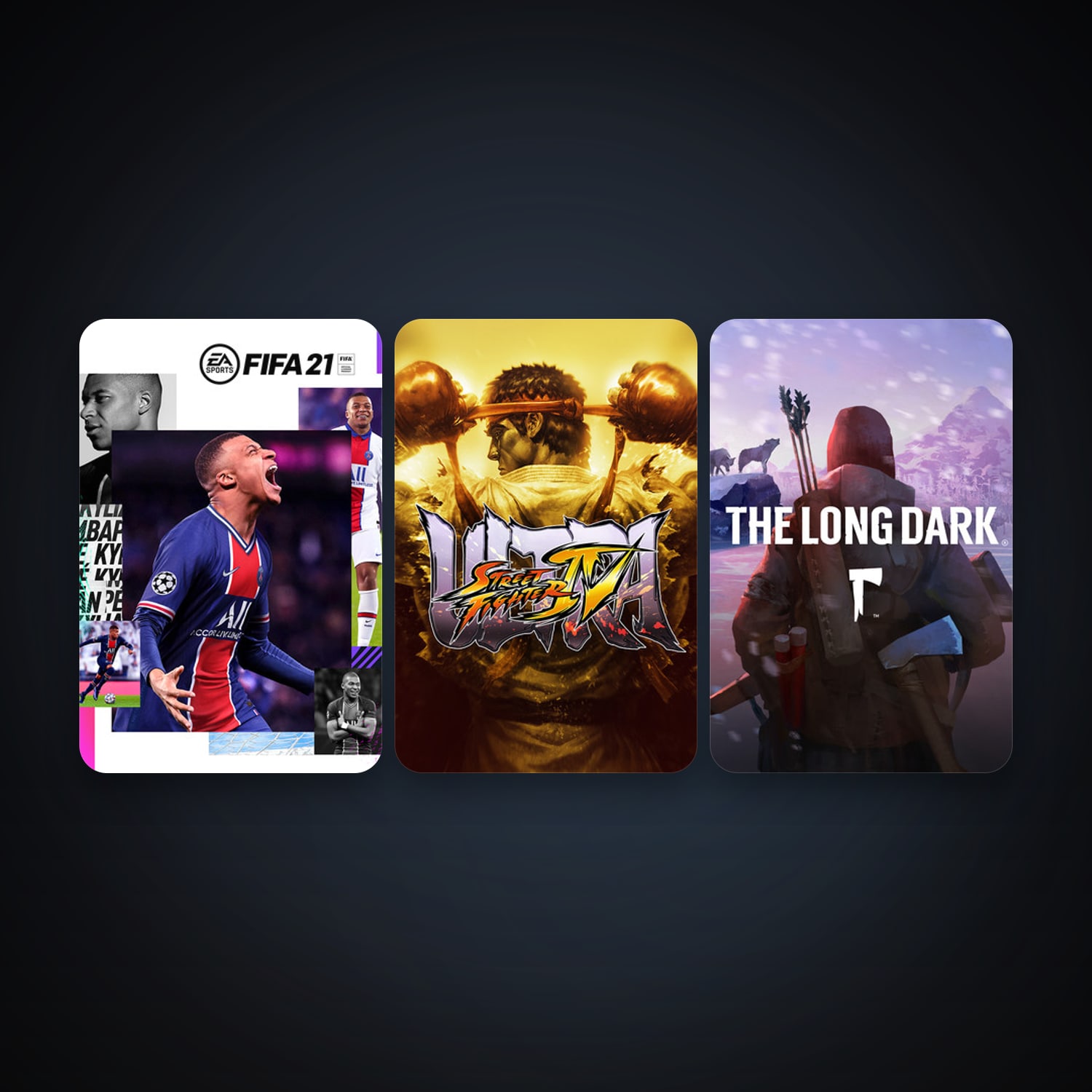 Ultra Street Fighter IV + The Long Dark, 3 games, clean — HabibiAccounts