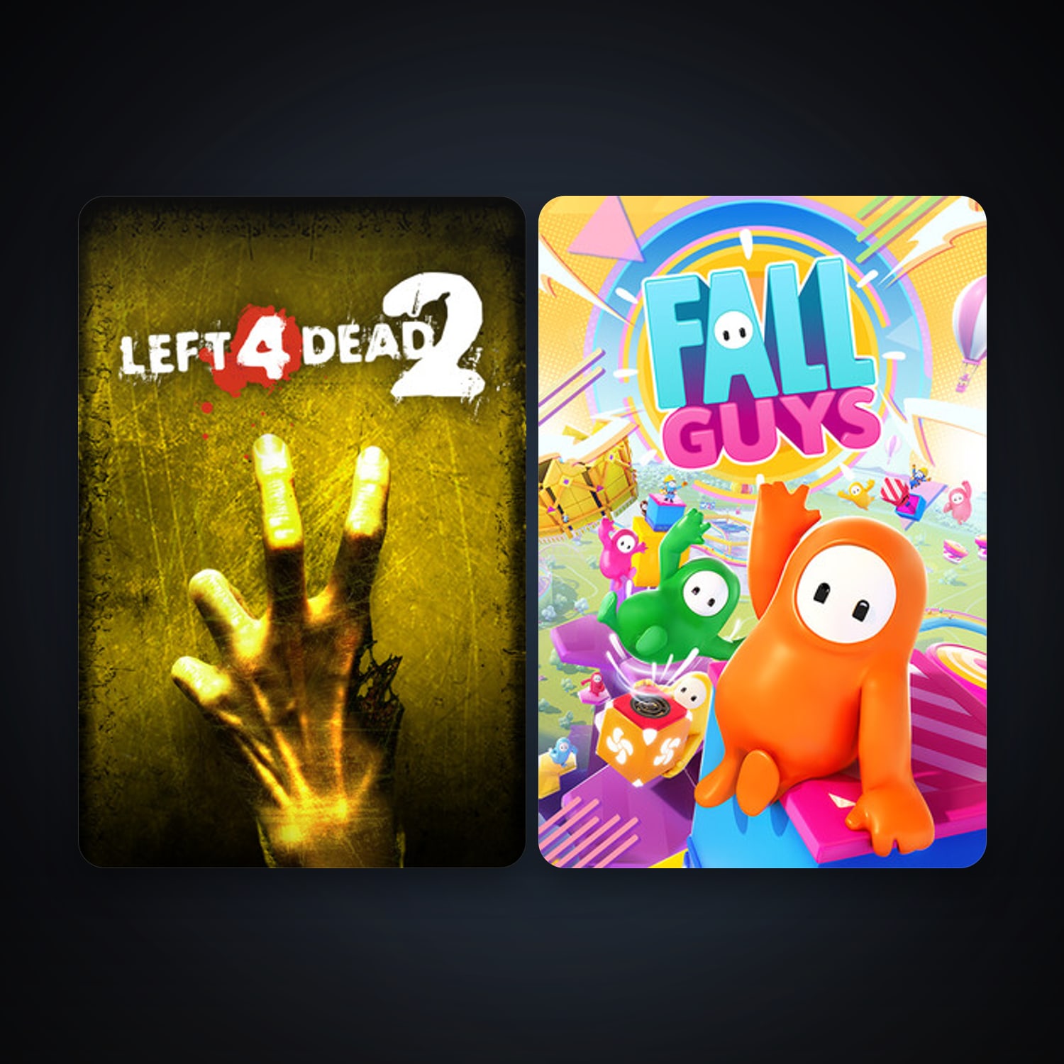 Left 4 Dead 2 + Fall Guys, 8 games, clean — HabibiAccounts