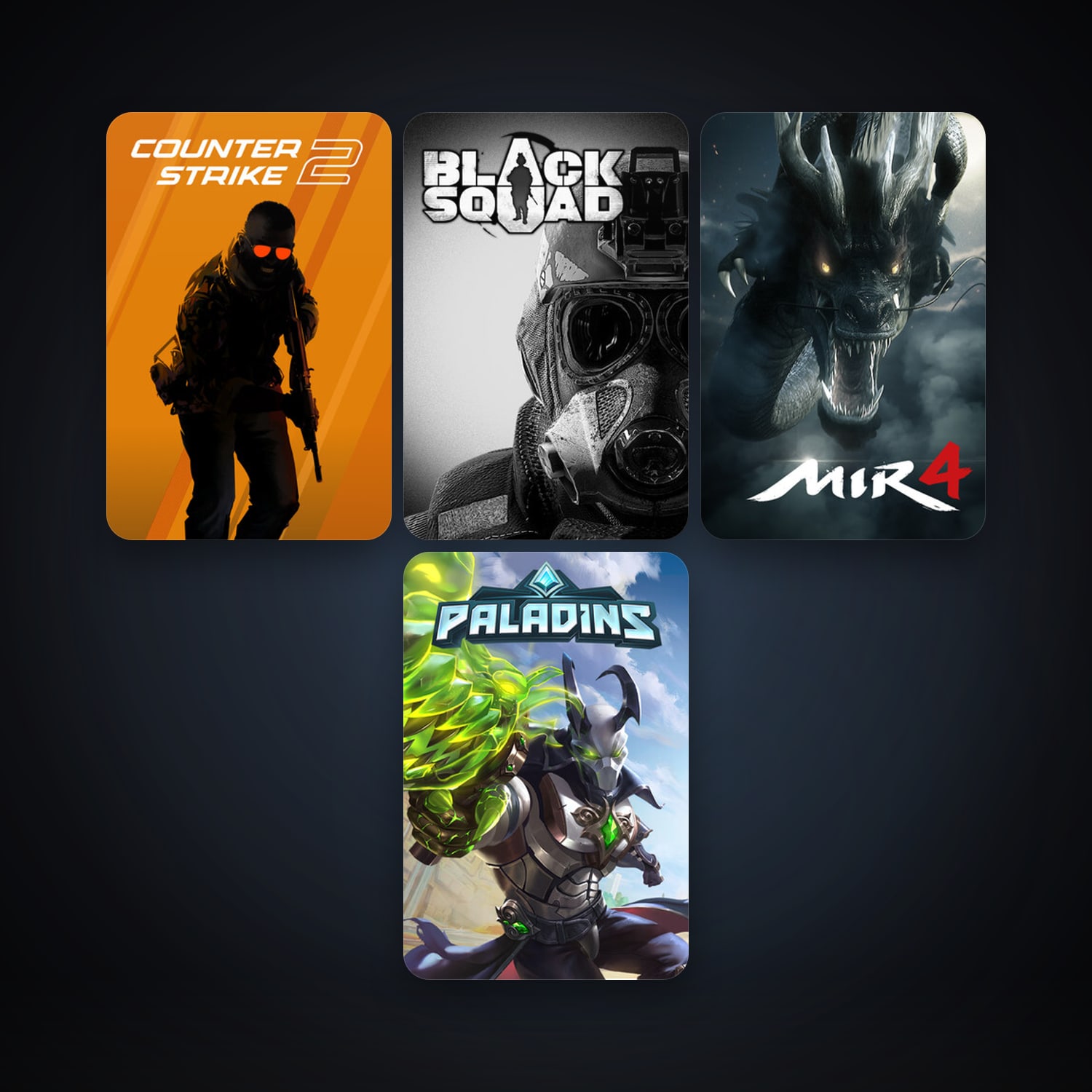 CS2 Prime + Paladins, 4 games, Steam 16, clean — HabibiAccounts