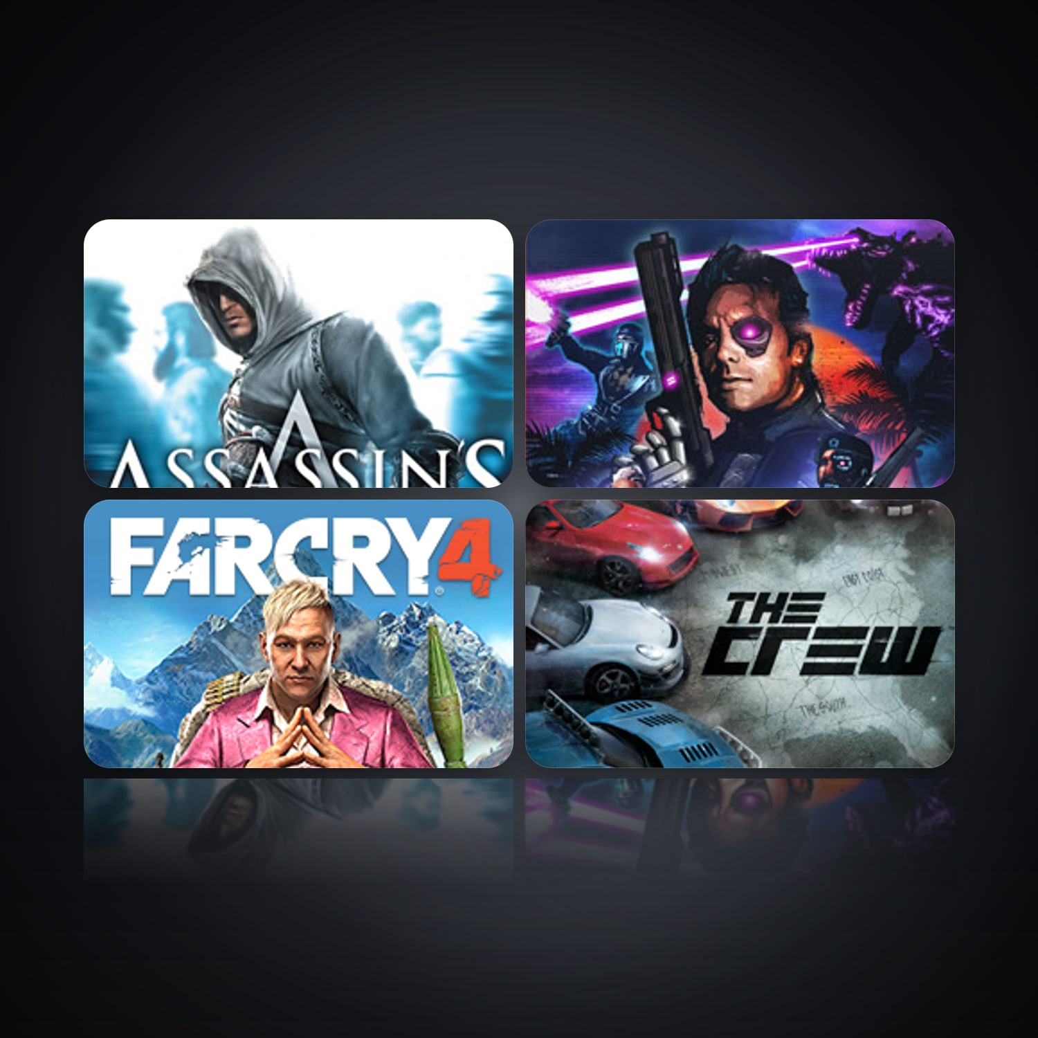 هالحساب يوبيسوفت فيه Assassin's Creed وFar Cry 3 Blood Dragon، CR، 5 ألعاب — HabibiAccounts