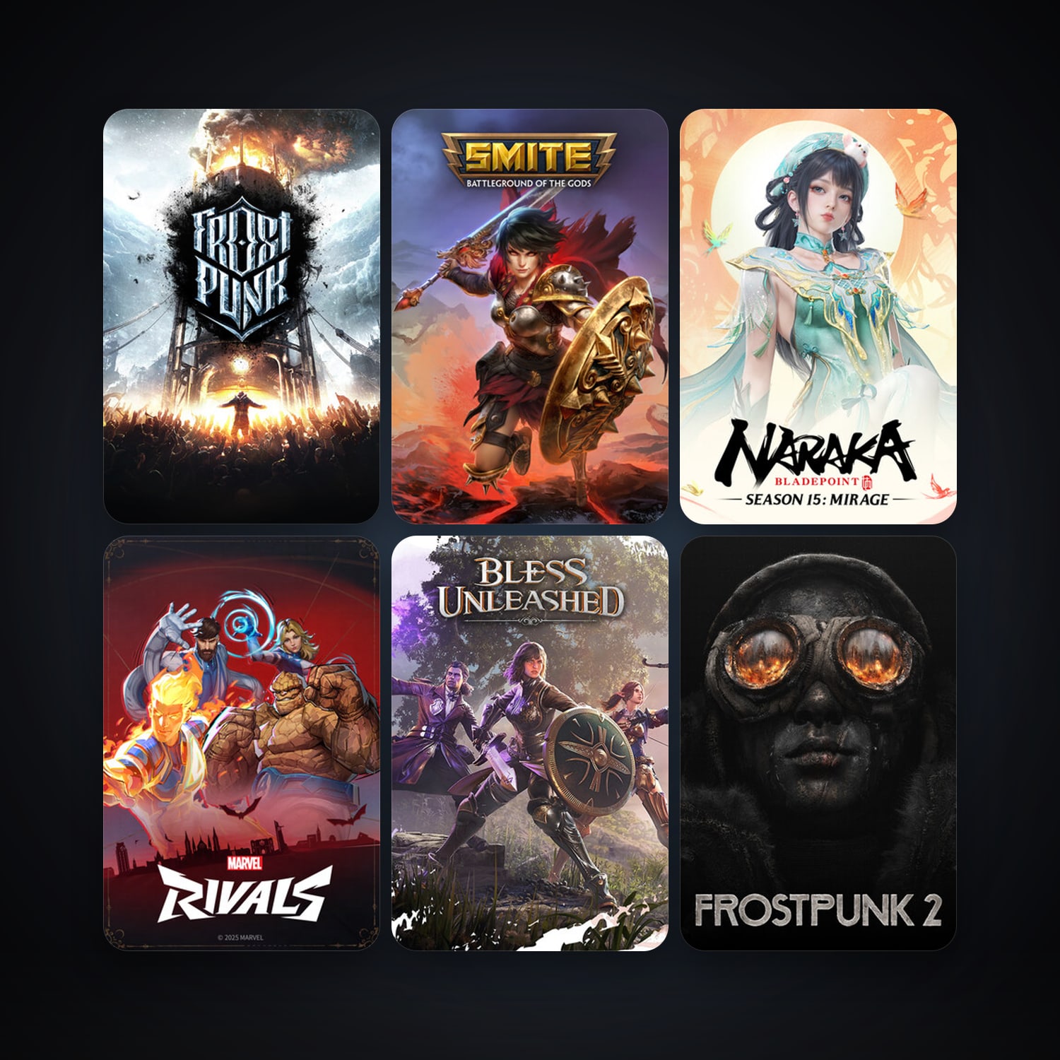 Cities: Skylines + Frostpunk, 43 games, clean — HabibiAccounts