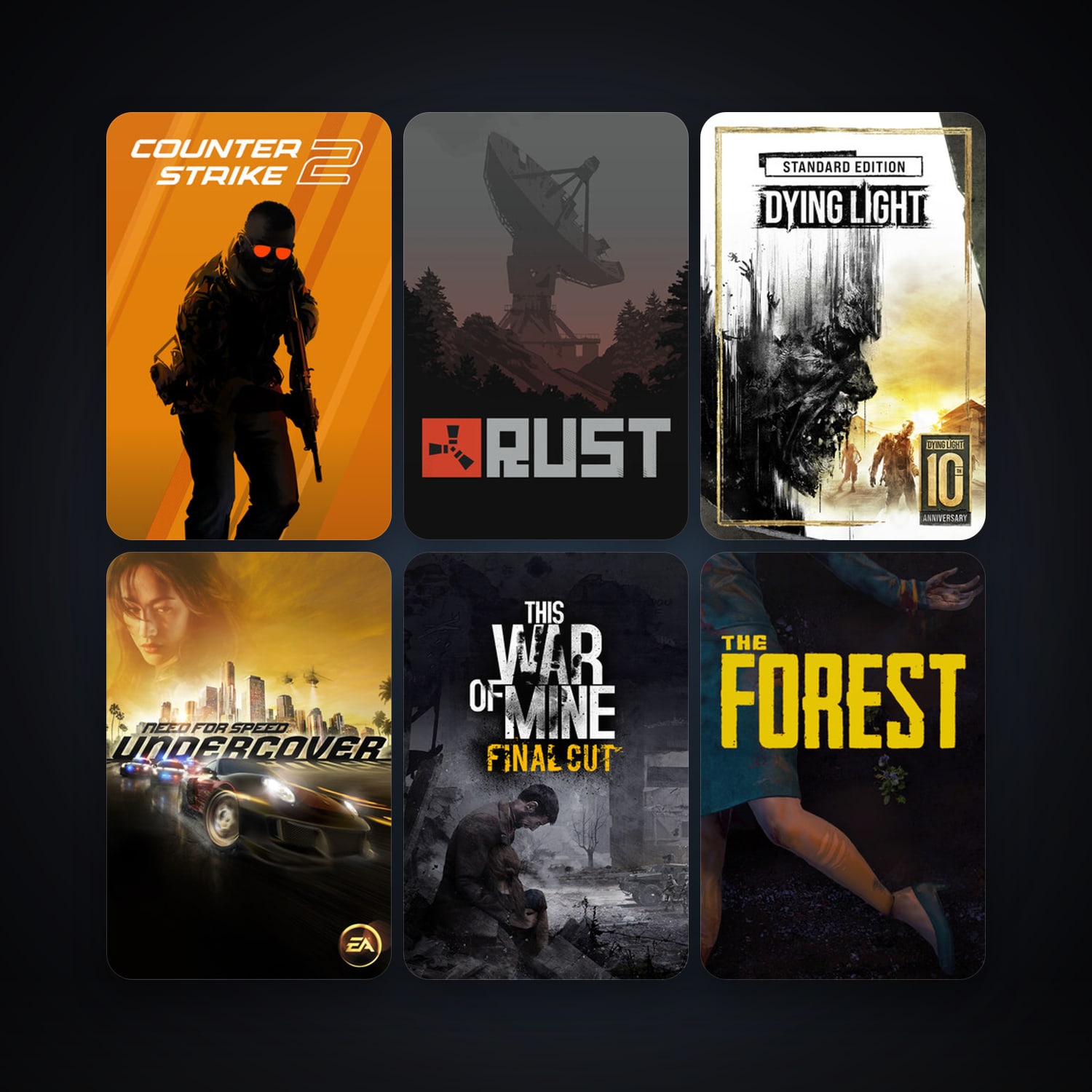 CS2 Prime + Need for Speed Undercover, 89 games, Steam 11, clean — HabibiAccounts