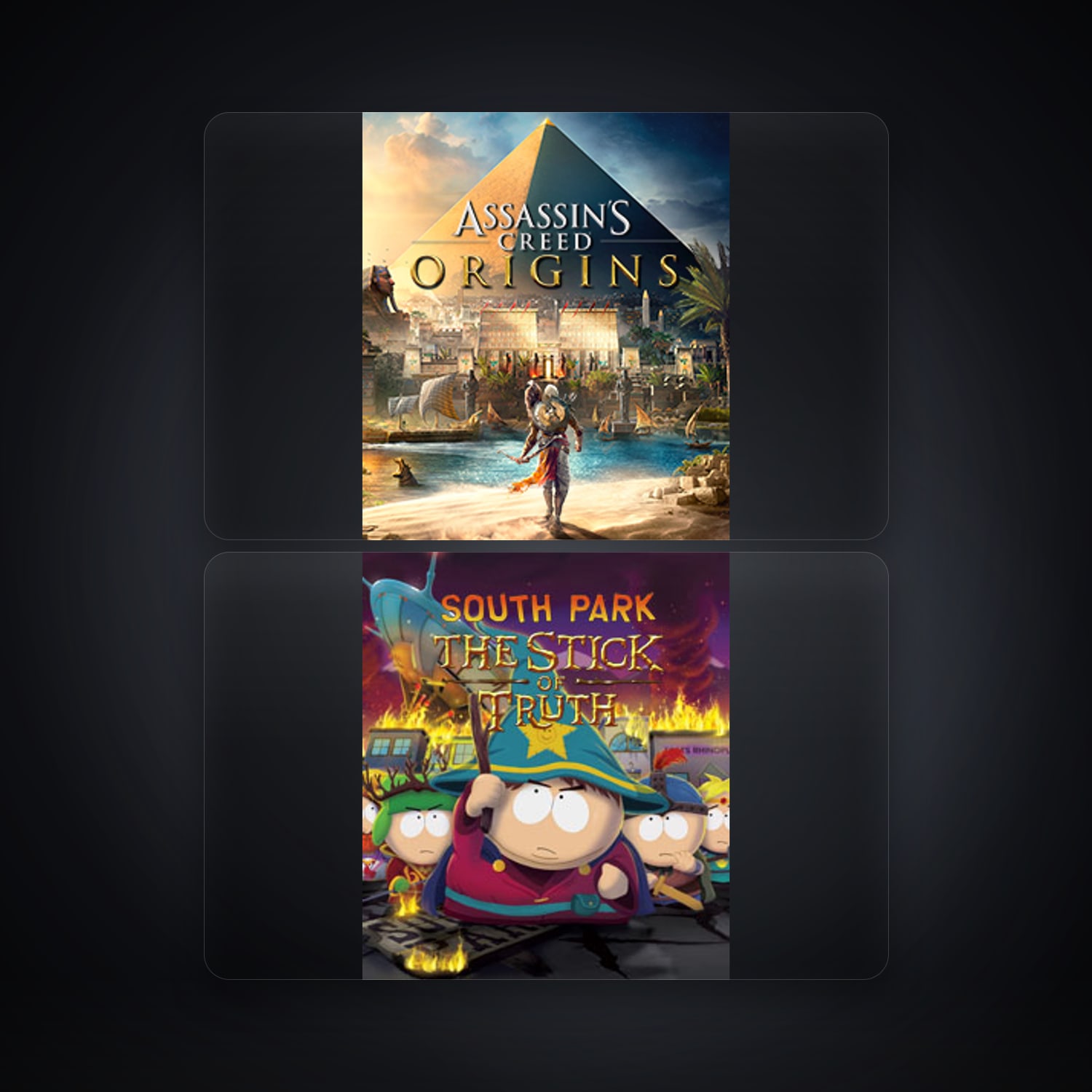 حساب يوبيسوفت فيه Assassin's Creed Origins وSouth Park - The Stick of Truth، BR — HabibiAccounts