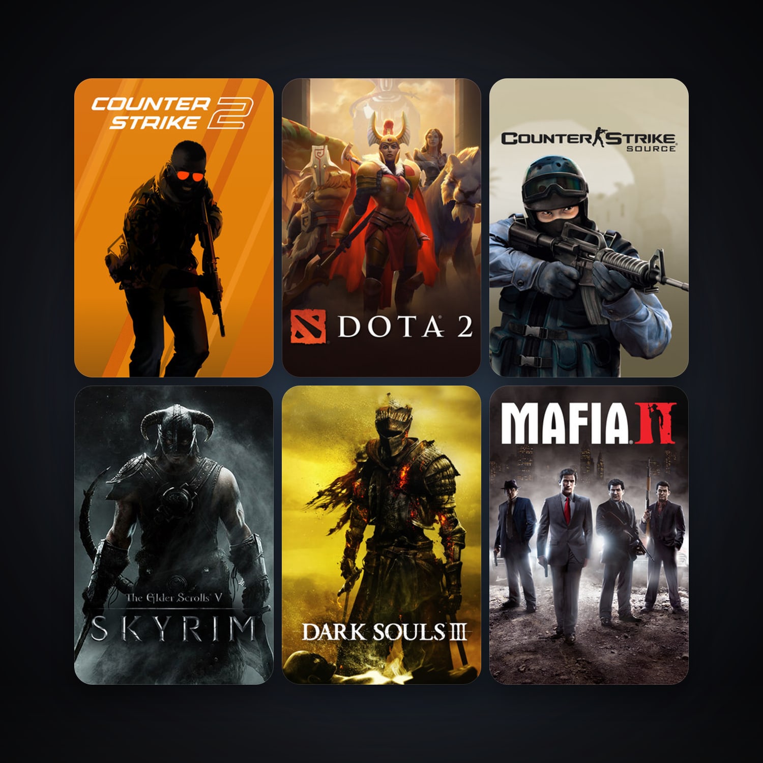 Counter-Strike: Source + Day of Defeat: Source, 16 games, clean — HabibiAccounts