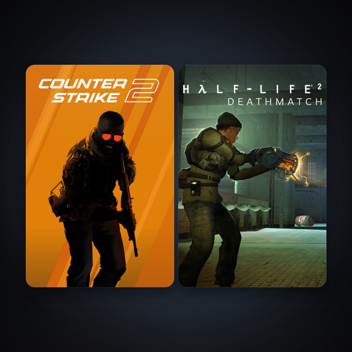 Half-Life 2: Deathmatch + CS2 Prime, 2 games, clean — HabibiAccounts