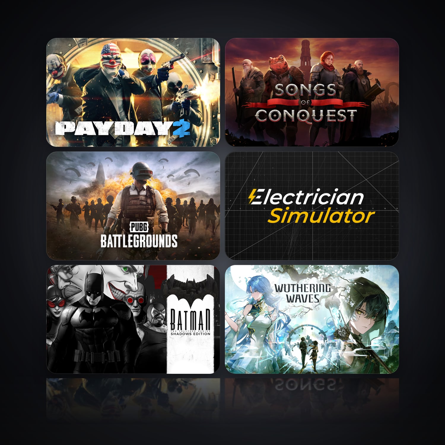 PAYDAY 2 & Songs of Conquest | 25 Games — HabibiAccounts
