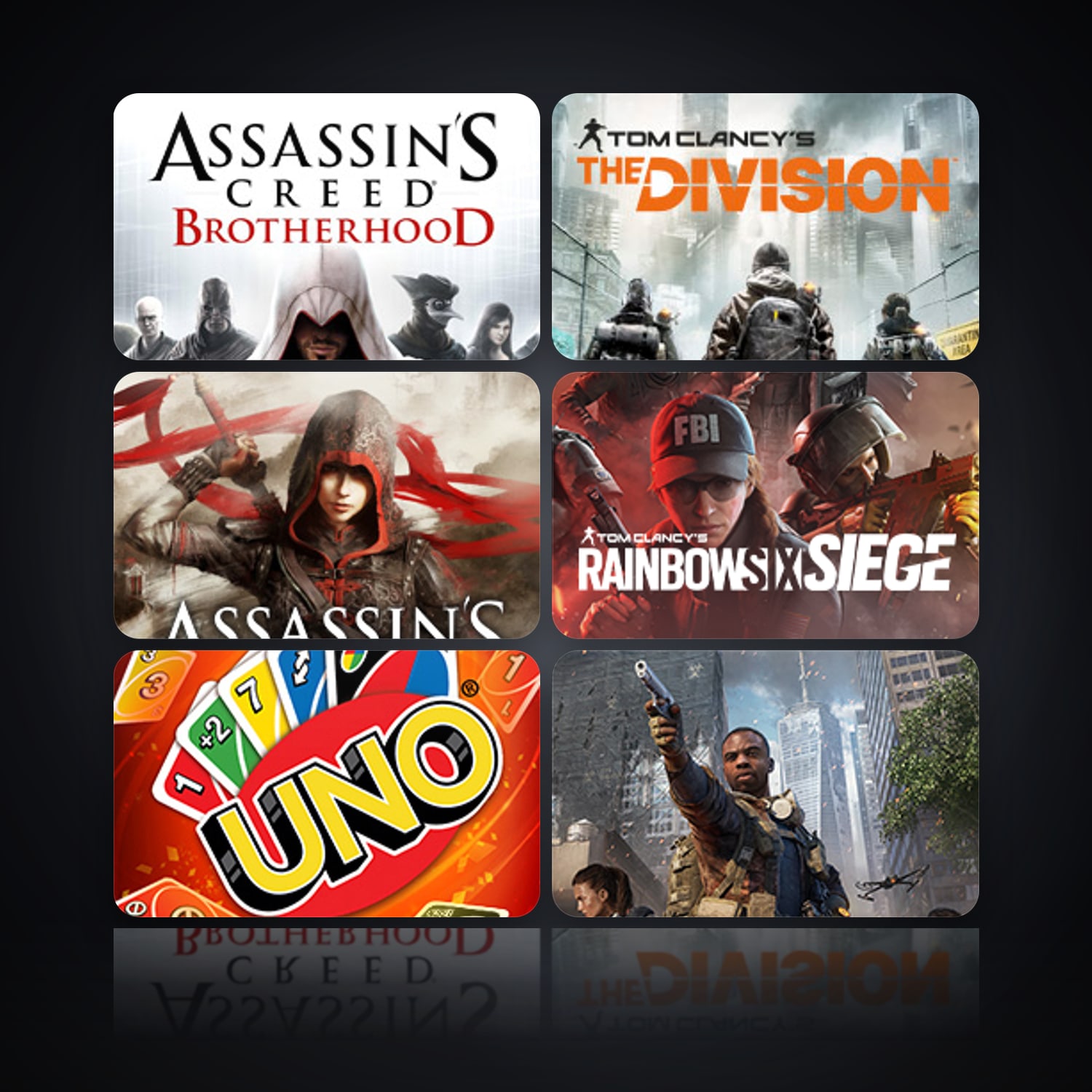 Assassin's Creed Brotherhood & Tom Clancy's The Division | 6 Games — HabibiAccounts