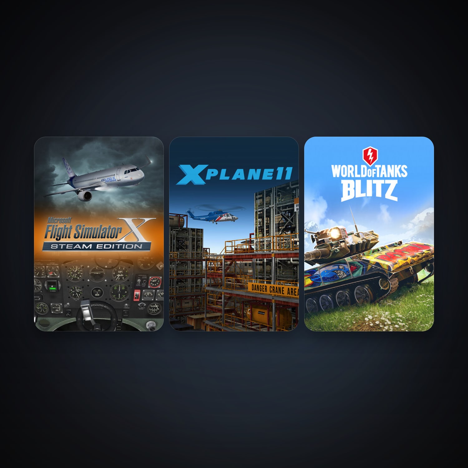 X-Plane 11 + Microsoft Flight Simulator X: Steam Edition, 3 games, clean — HabibiAccounts