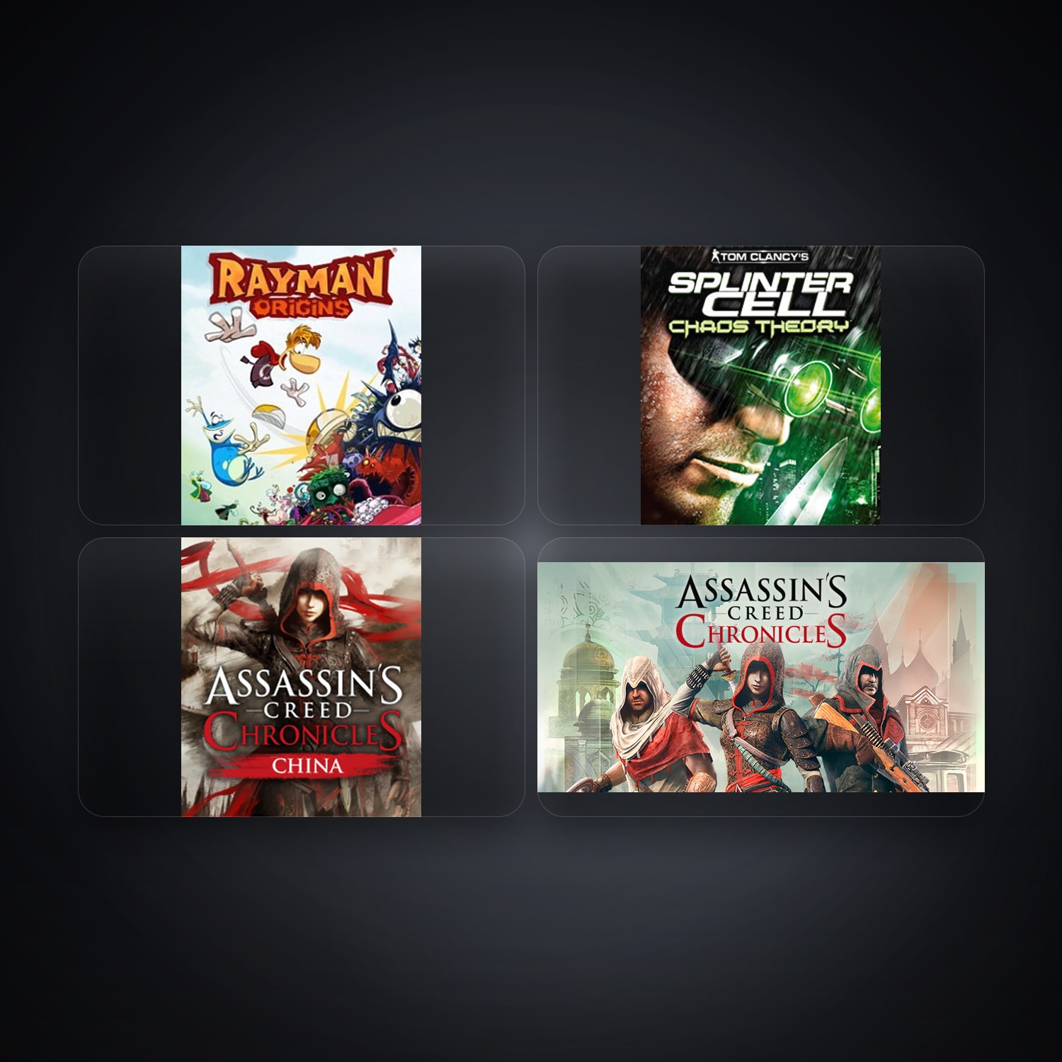 Rayman Origins & Tom Clancy's Splinter Cell Chaos Theory | 5 Games — HabibiAccounts