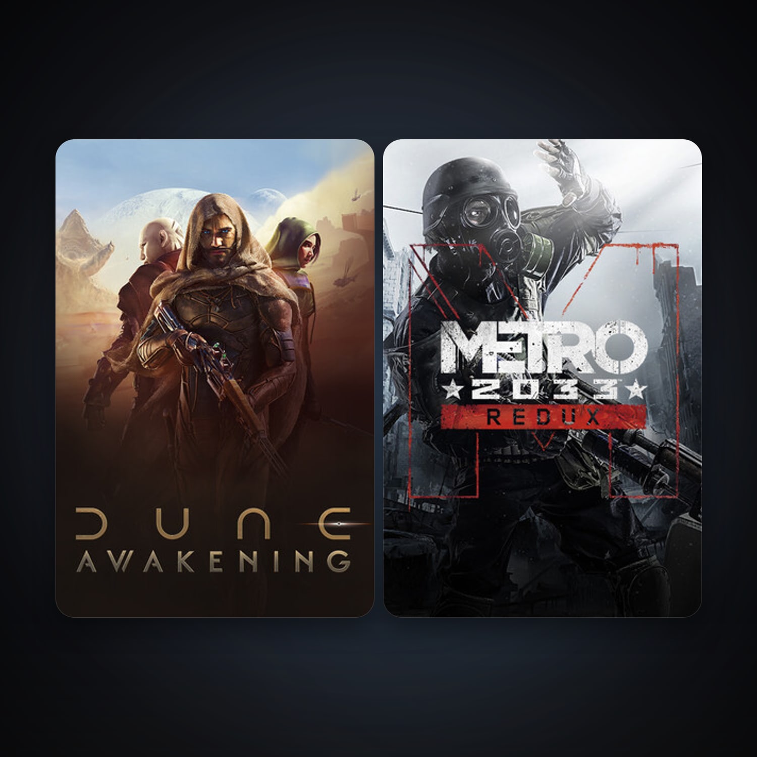 Metro 2033 Redux + Dune: Awakening, 3 games, clean — HabibiAccounts