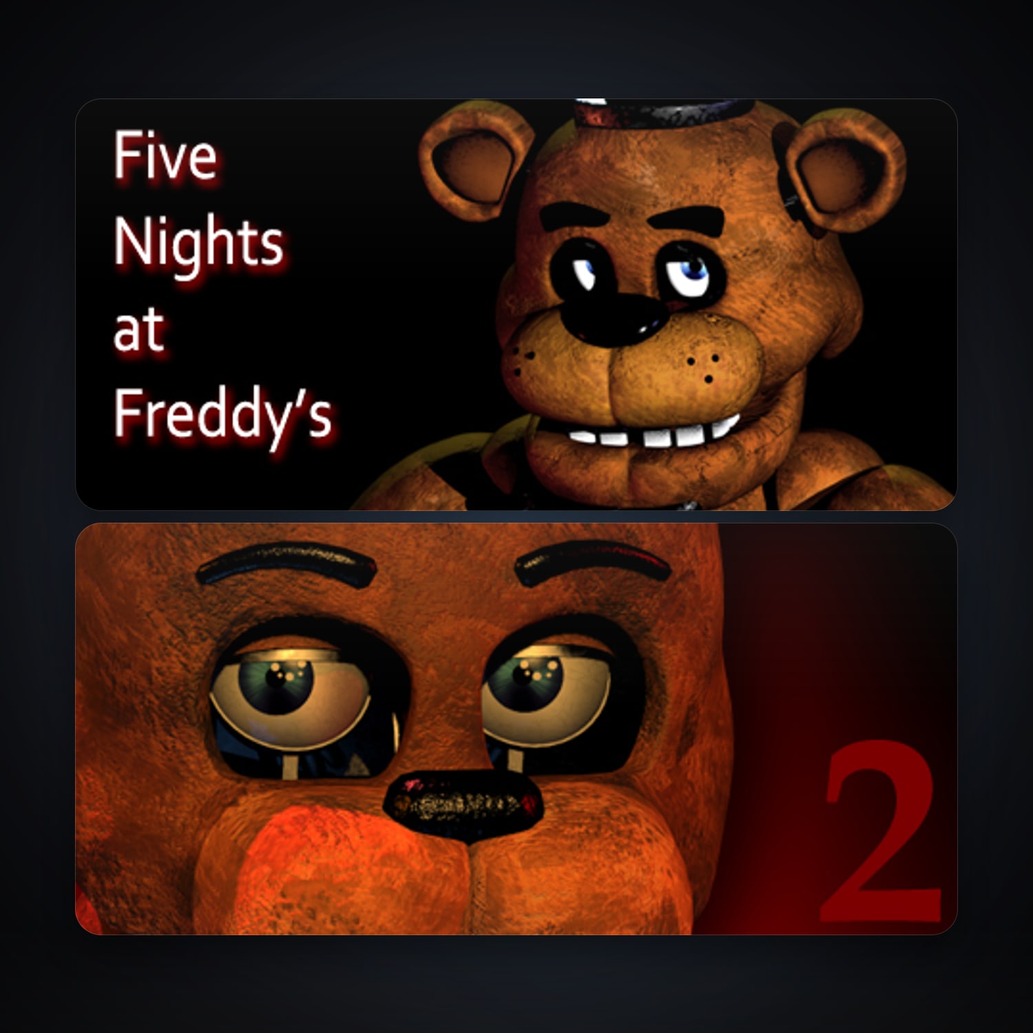 Five Nights at Freddy's + Five Nights at Freddy's 2, 3 games, clean — HabibiAccounts