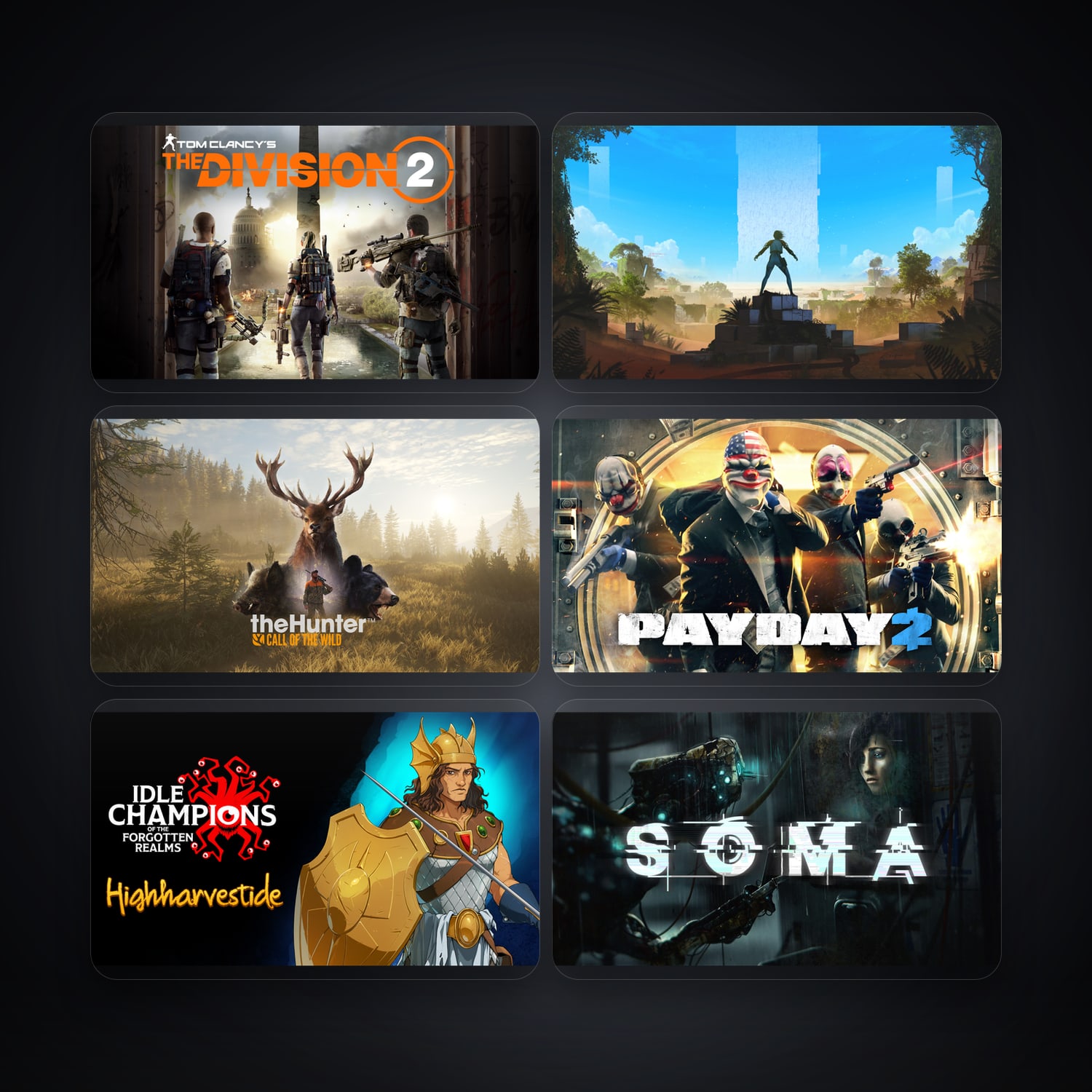 Tom Clancy's The Division 2 & Q.U.B.E. 2 | 8 Games — HabibiAccounts