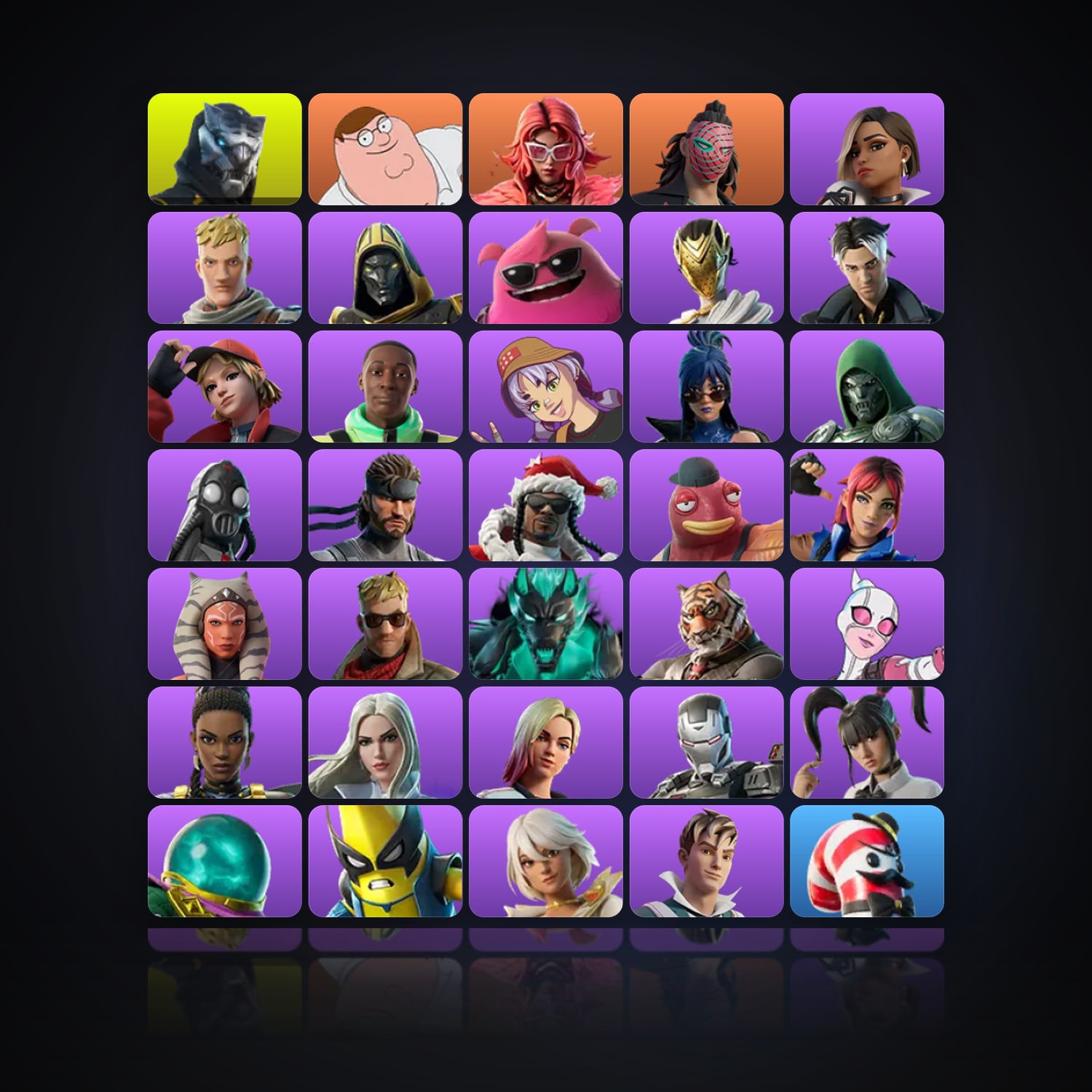 Fortnite | 40 Skins | 250 V-Bucks | Level 842 | 57 Wins — HabibiAccounts
