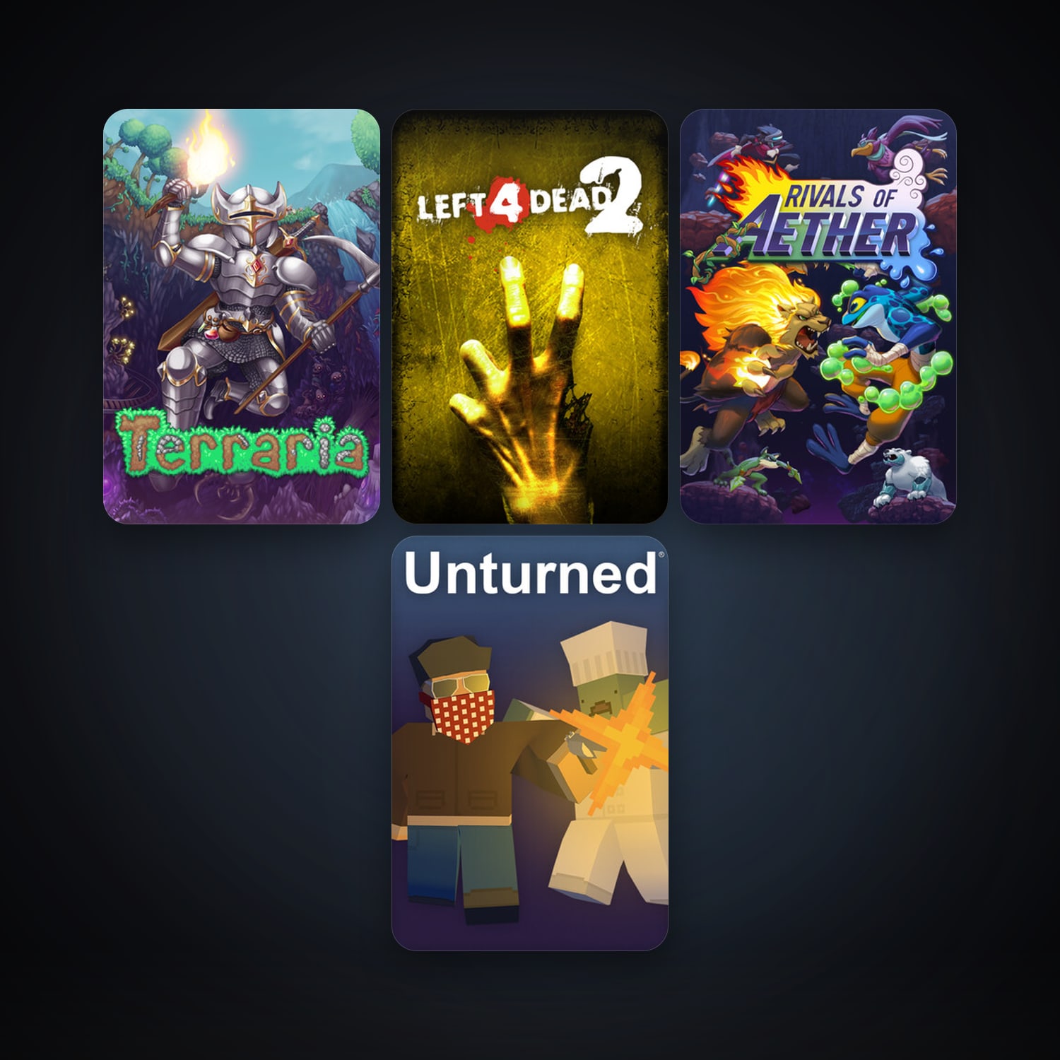Left 4 Dead 2 + Terraria, 11 games, clean — HabibiAccounts