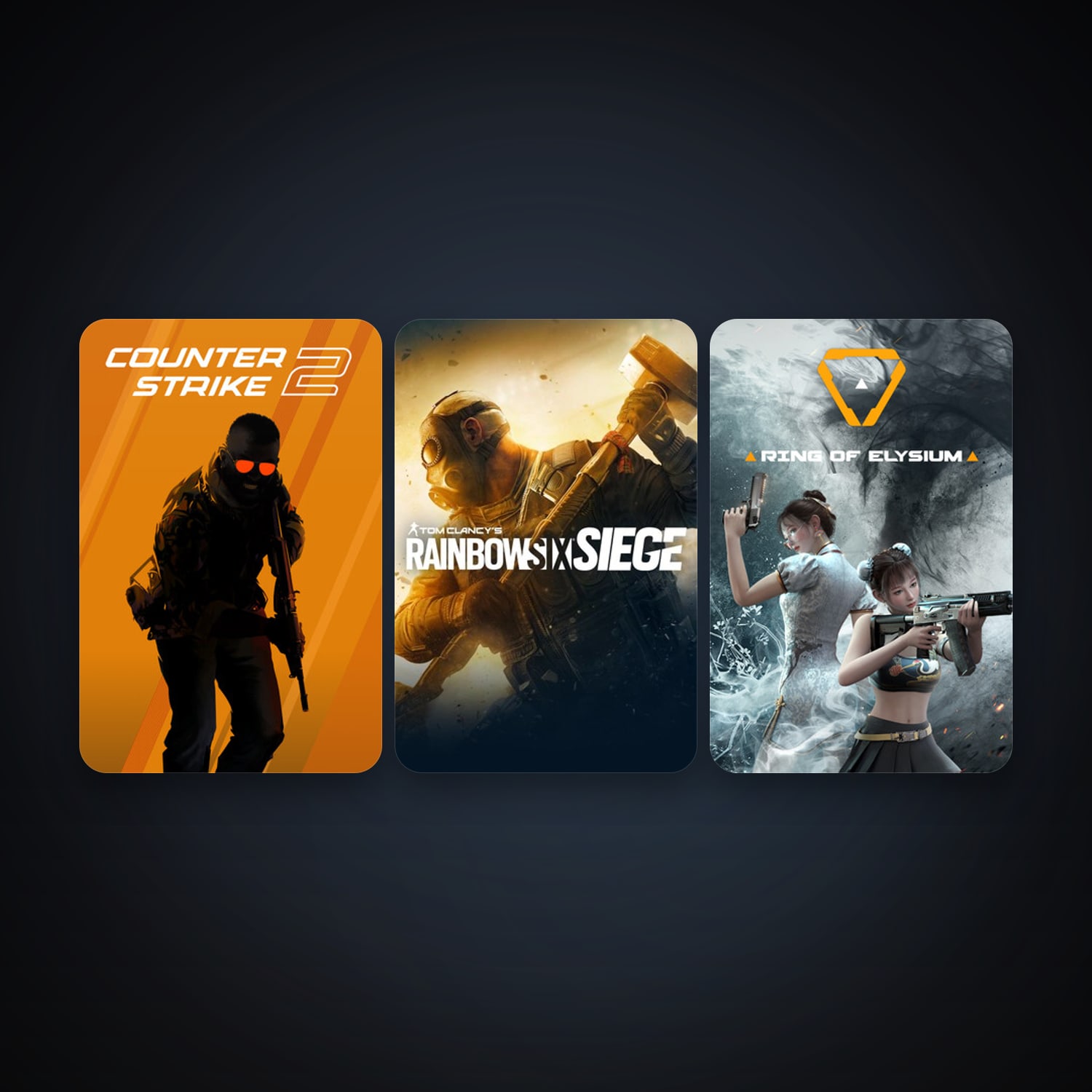 CS2 Prime + Tom Clancy's Rainbow Six Siege, 6 games, clean — HabibiAccounts