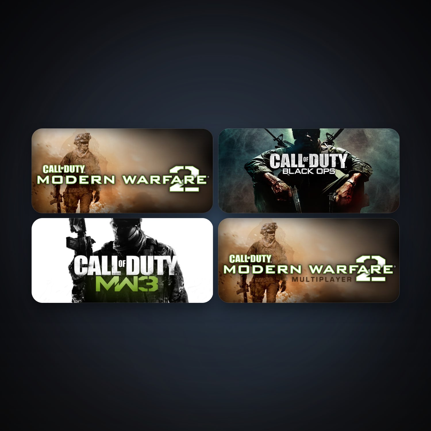 Call of Duty: Modern Warfare 2 (2009) + Call of Duty: Modern Warfare 2 - Multiplayer (2009), 6 games, clean — HabibiAccounts