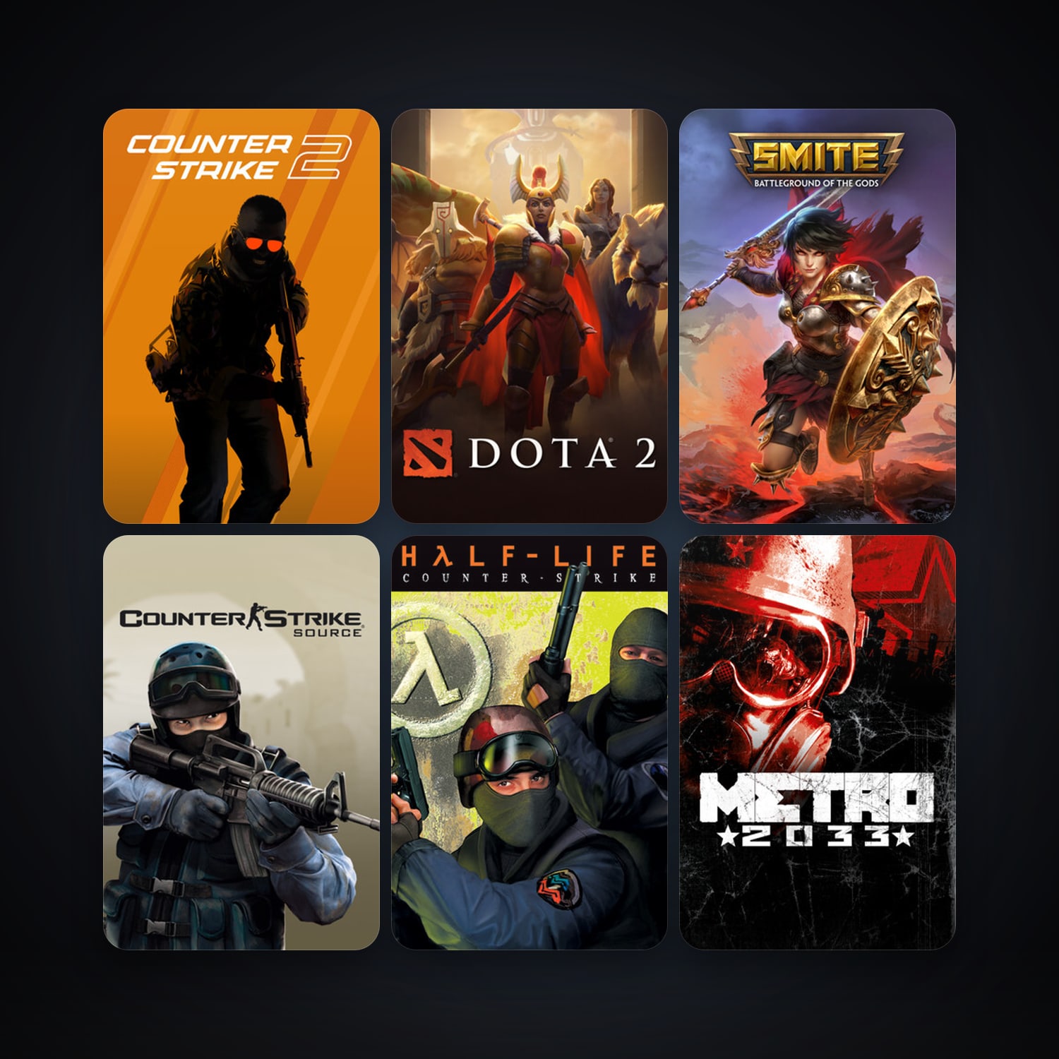 Counter-Strike + Counter-Strike: Source, 8 games, Steam 10, clean — HabibiAccounts