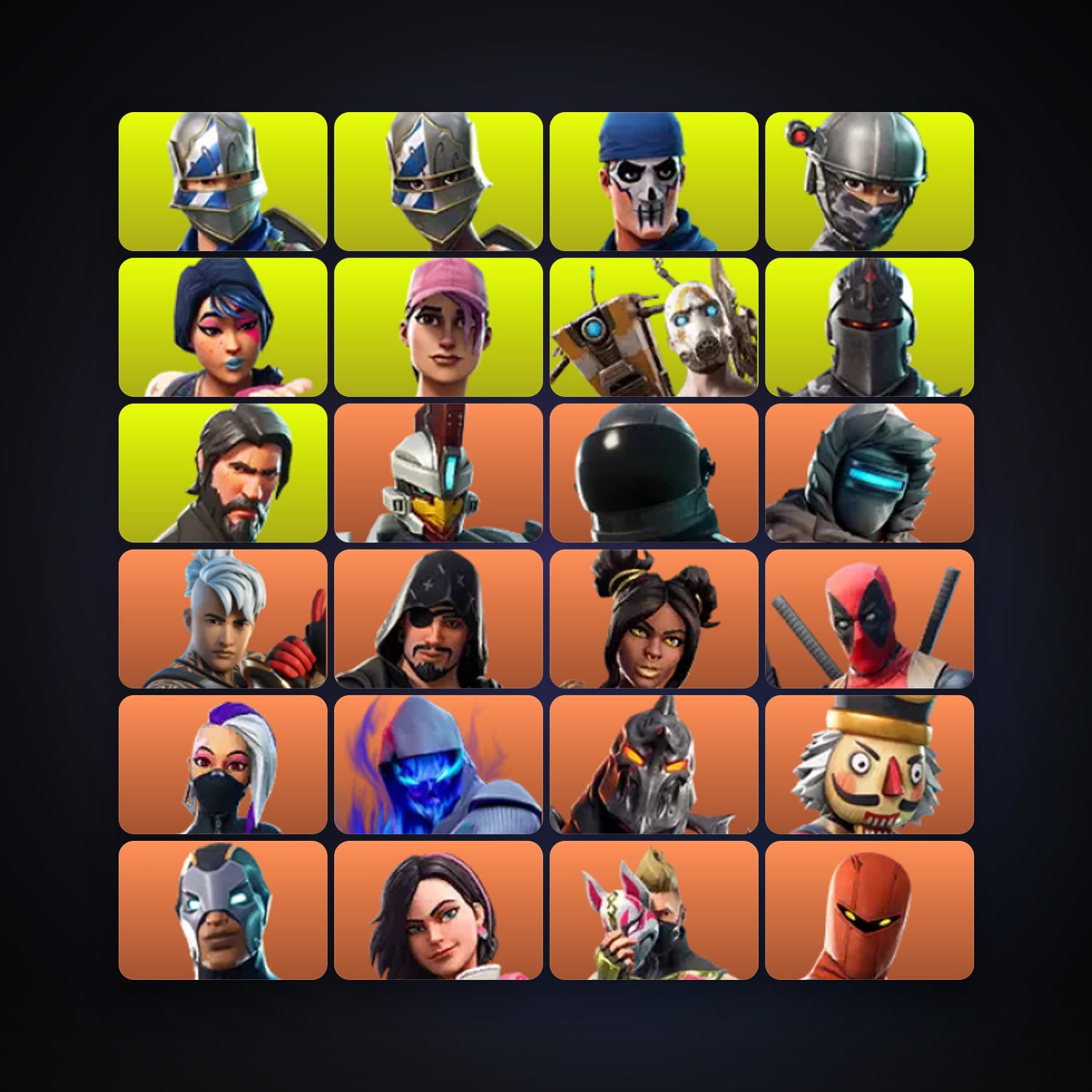 Fortnite | 107 Skins | 1.1K V-Bucks | Level 1591 | 261 Wins — HabibiAccounts