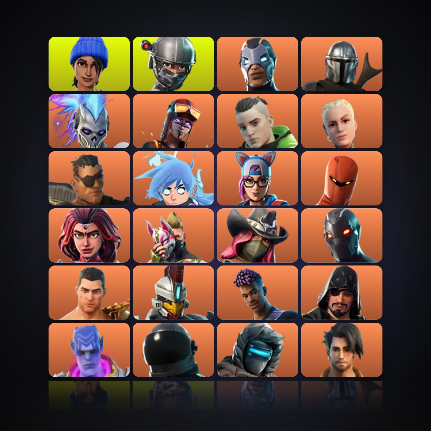 Fortnite | 109 Skins | 750 V-Bucks | Level 1640 | 588 Wins — HabibiAccounts
