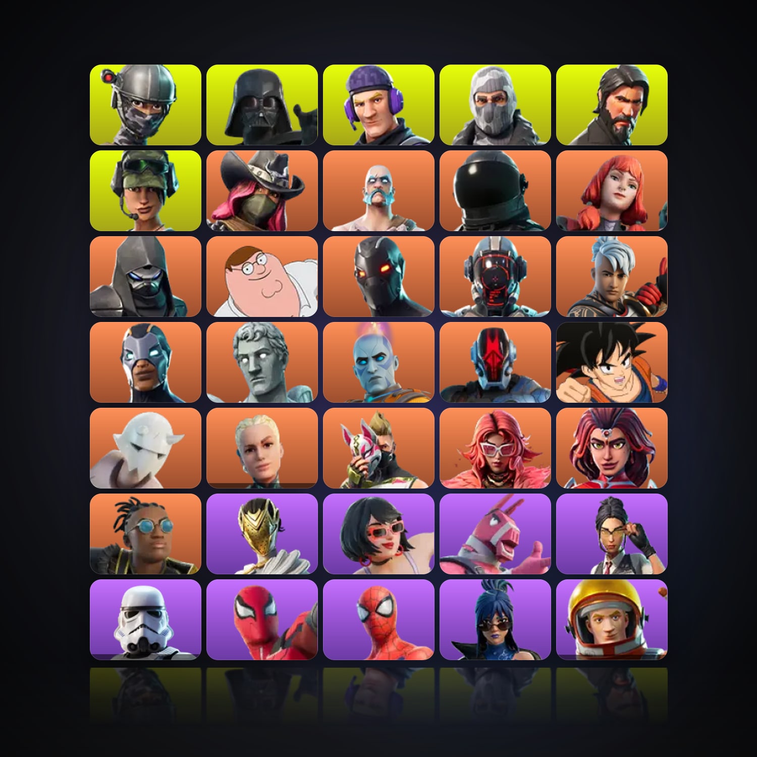 Fortnite | 106 Skins | 350 V-Bucks | Level 1097 | 142 Wins — HabibiAccounts