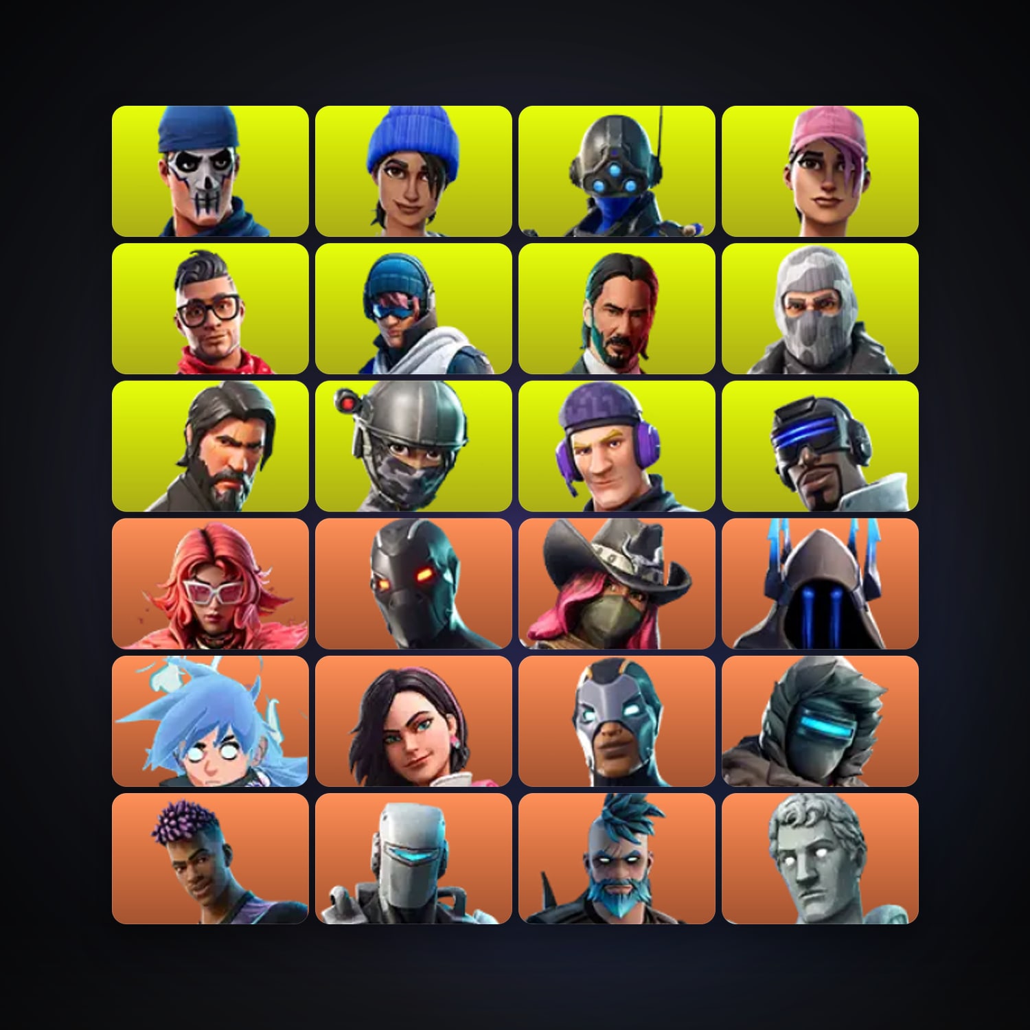 Fortnite locker — 193 skins — 350 V-Bucks — lvl 2717 — HabibiAccounts