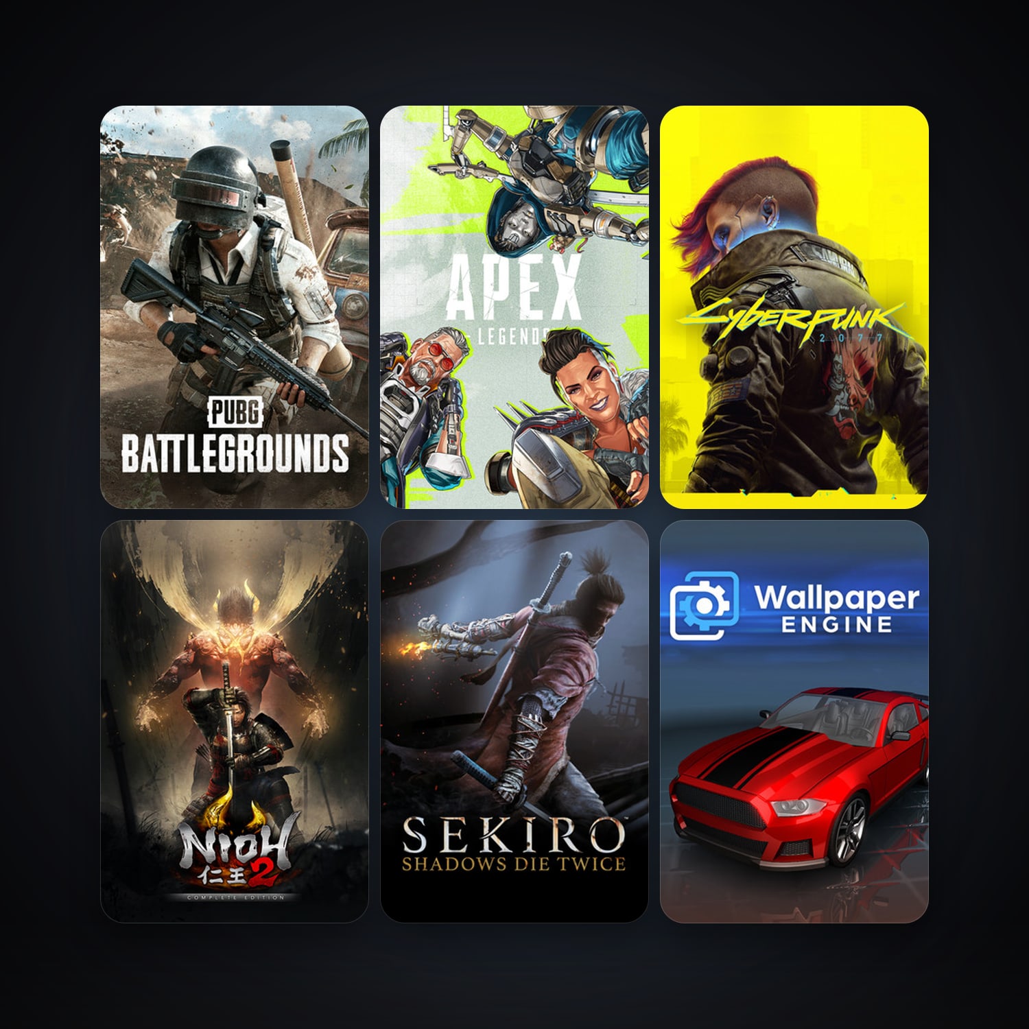 Wallpaper Engine + PUBG: BATTLEGROUNDS, 28 games, clean — HabibiAccounts
