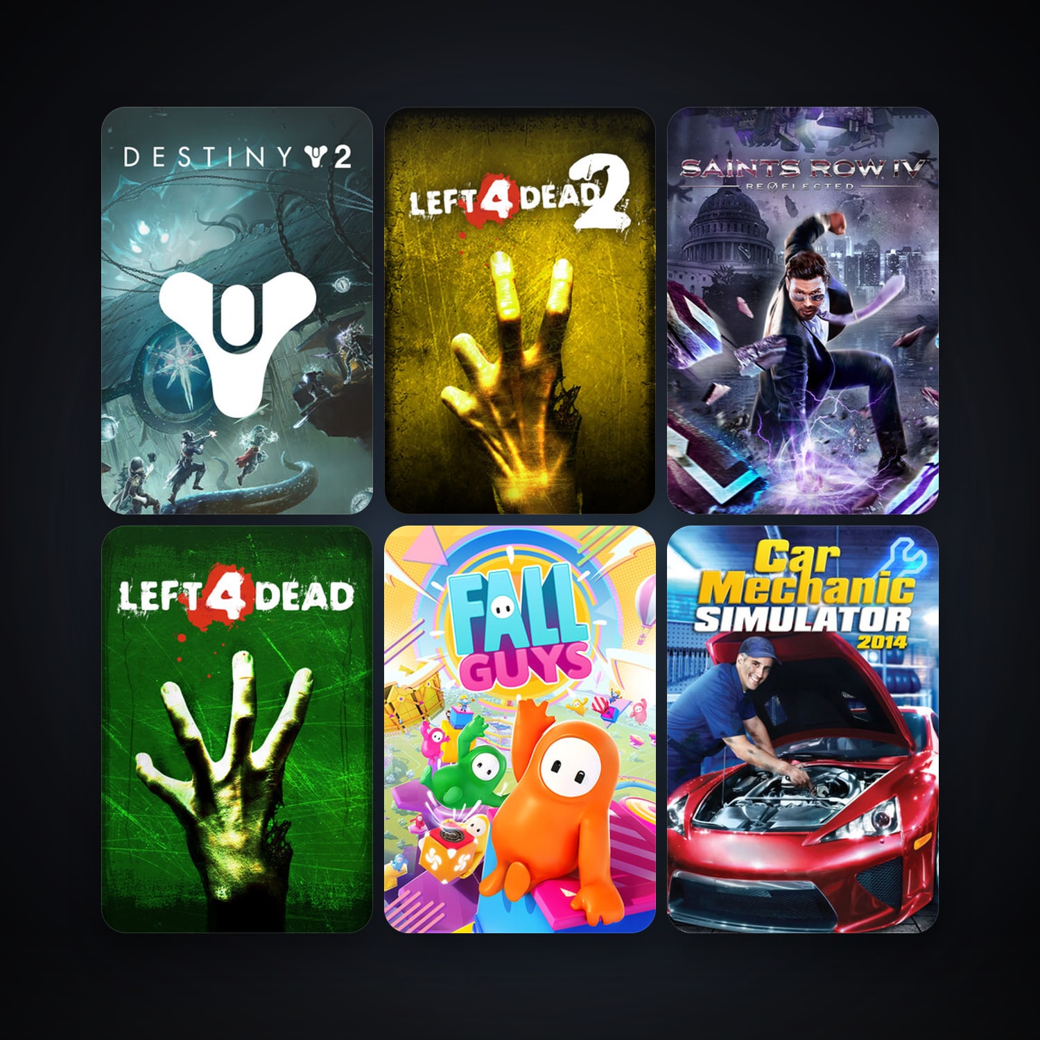 Left 4 Dead + Left 4 Dead 2, 17 games, Steam 23, clean — HabibiAccounts