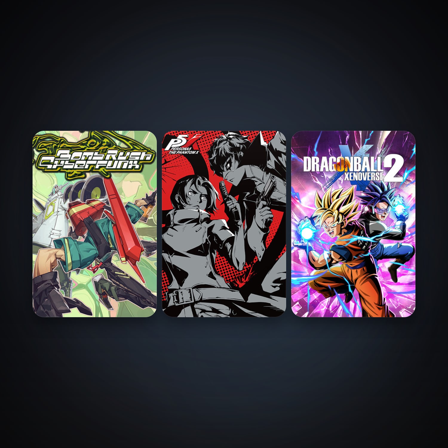 DRAGON BALL XENOVERSE 2 + Bomb Rush Cyberfunk, 4 games, clean — HabibiAccounts