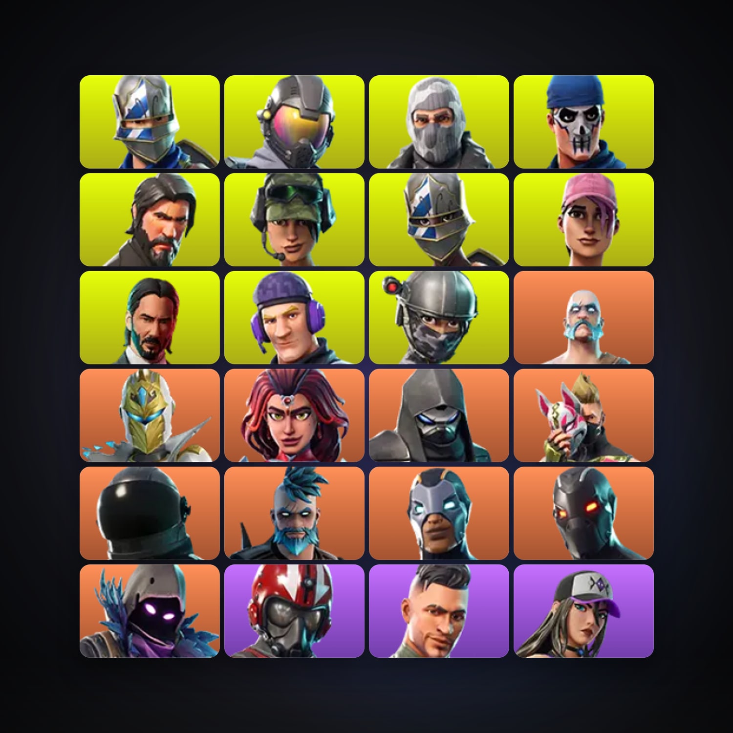 هالحساب فورتنايت، لوكر 62 سكن، 50 فيبوكس، لفل 473، 35 فوز — HabibiAccounts
