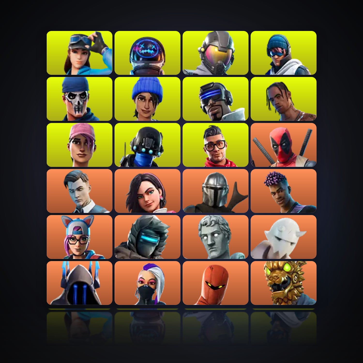 Fortnite | 119 Skins | 150 V-Bucks | Level 1048 | 90 Wins — HabibiAccounts