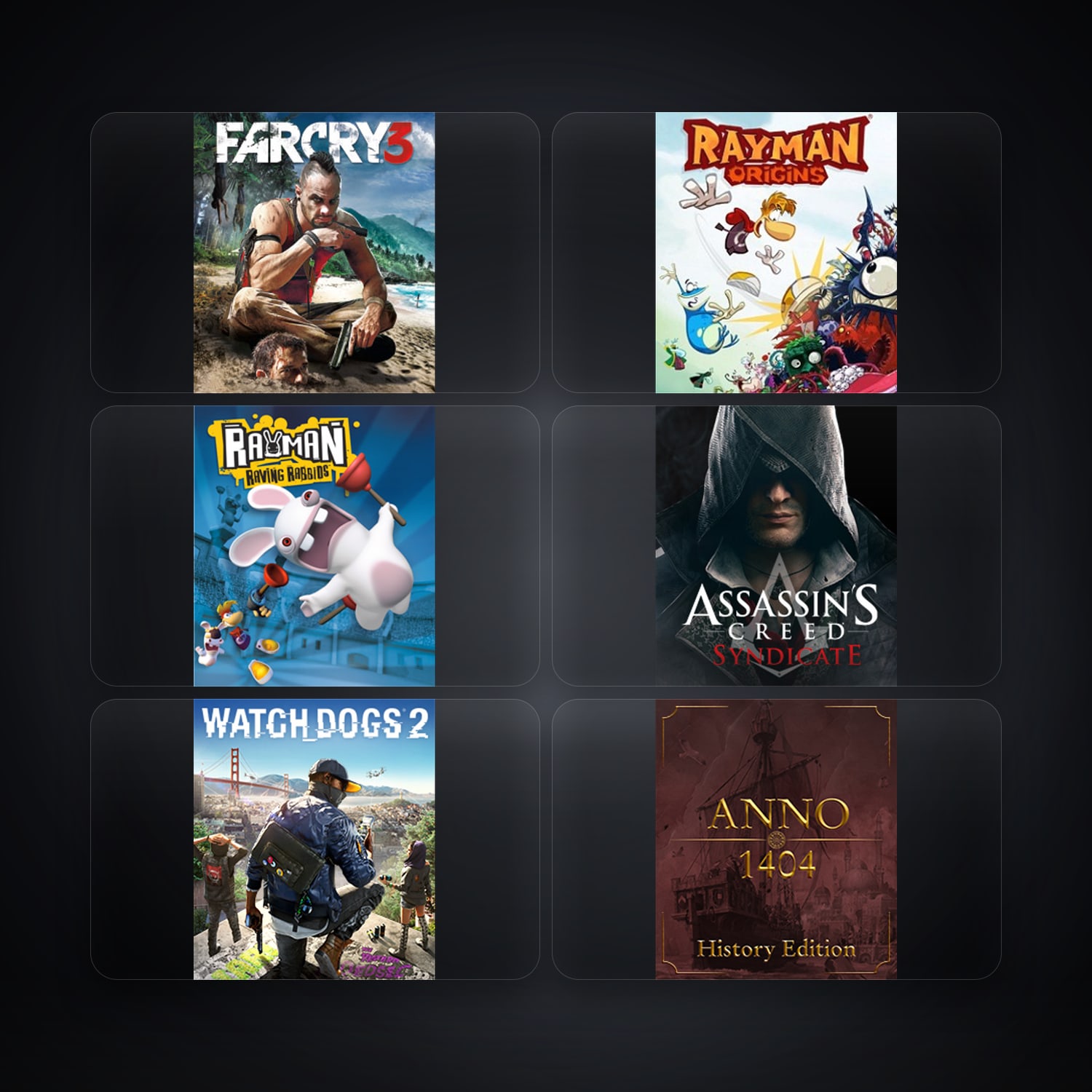 Ubisoft Far Cry 3 Deluxe Edition + Rayman Origins — AR — 6 games — HabibiAccounts