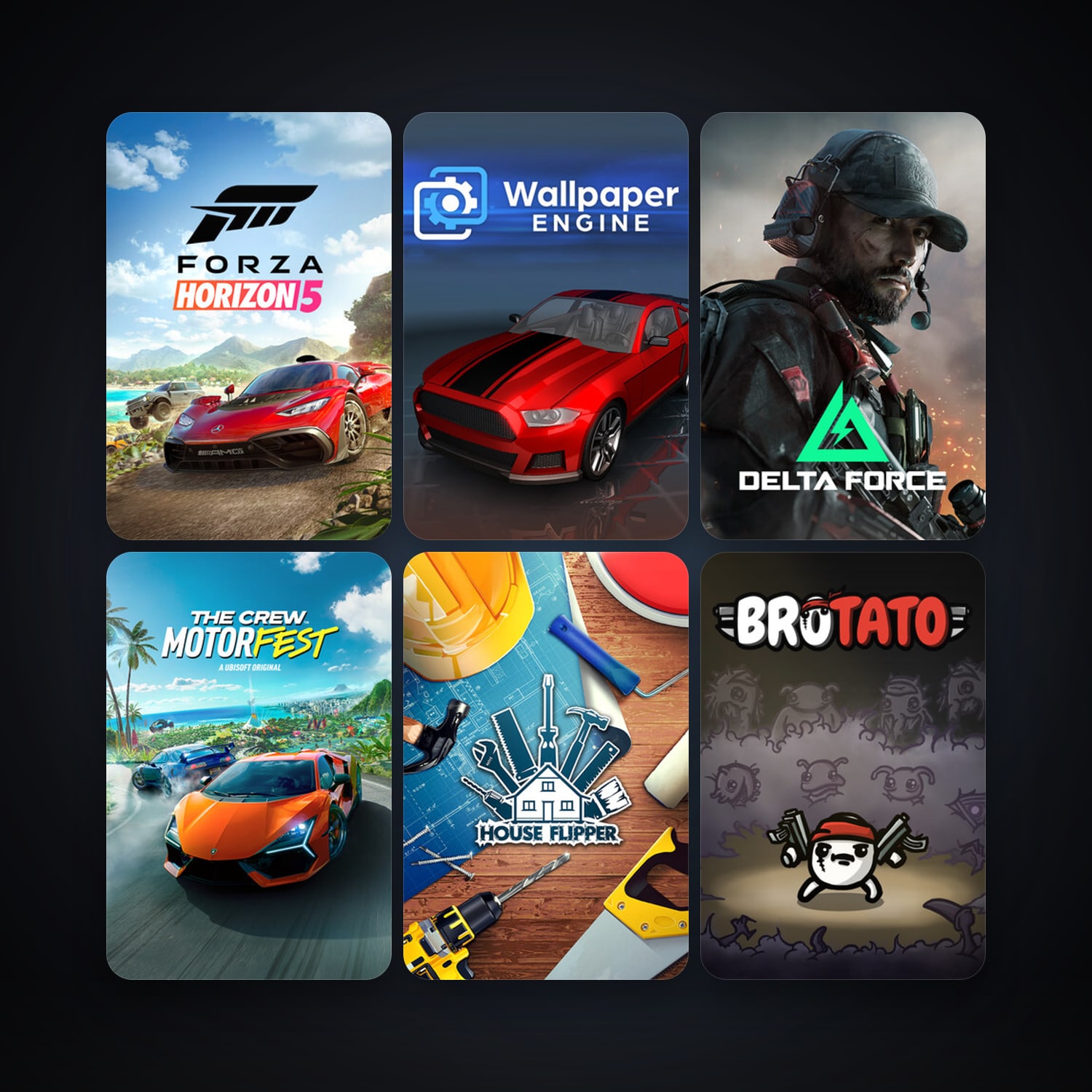 Wallpaper Engine + House Flipper, 31 games, clean — HabibiAccounts