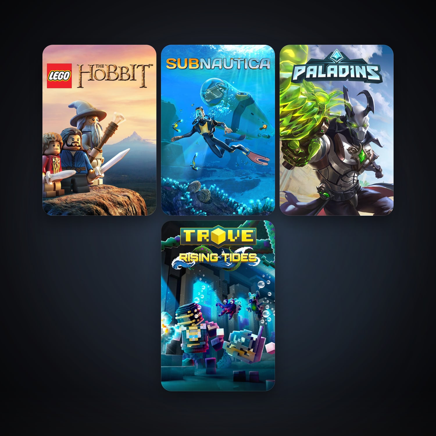 Subnautica + LEGO The Hobbit, 7 games, clean — HabibiAccounts