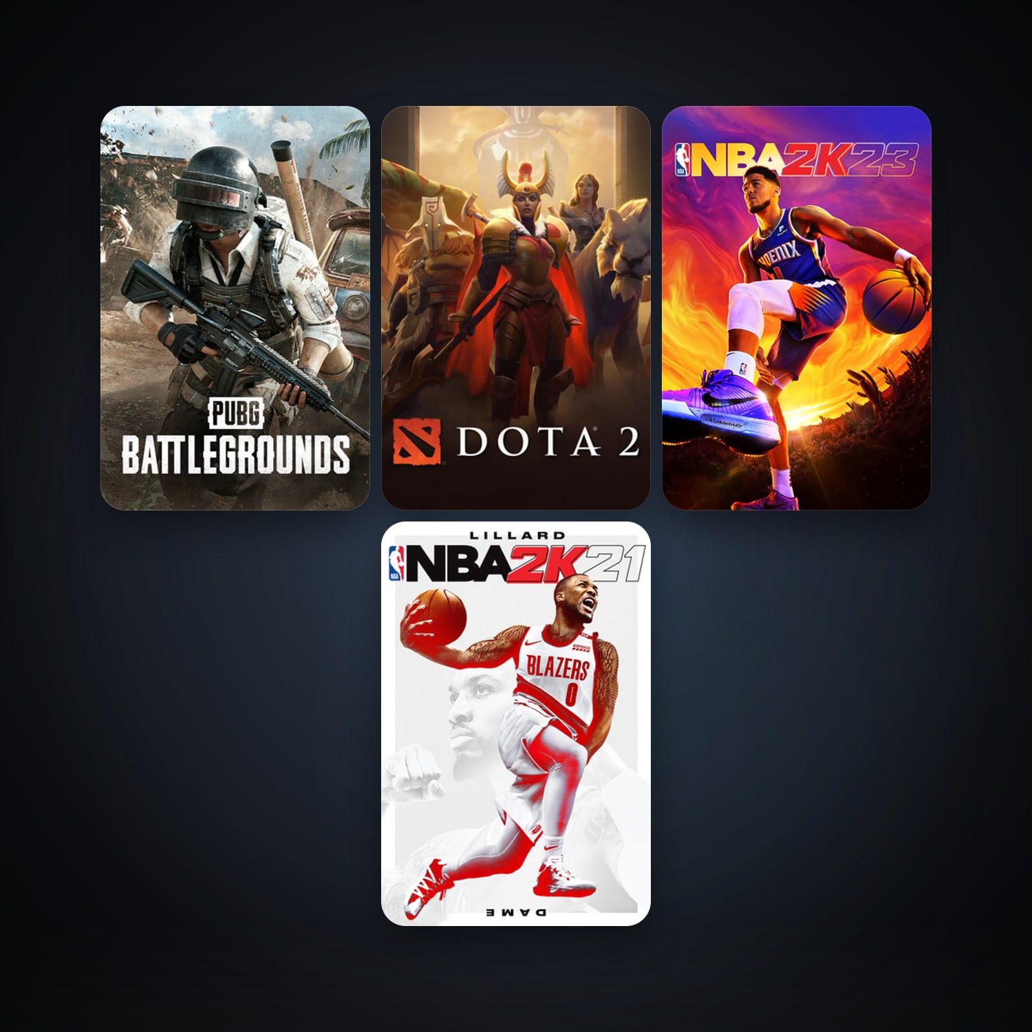 Dota 2 + PUBG: BATTLEGROUNDS, 6 games, clean — HabibiAccounts