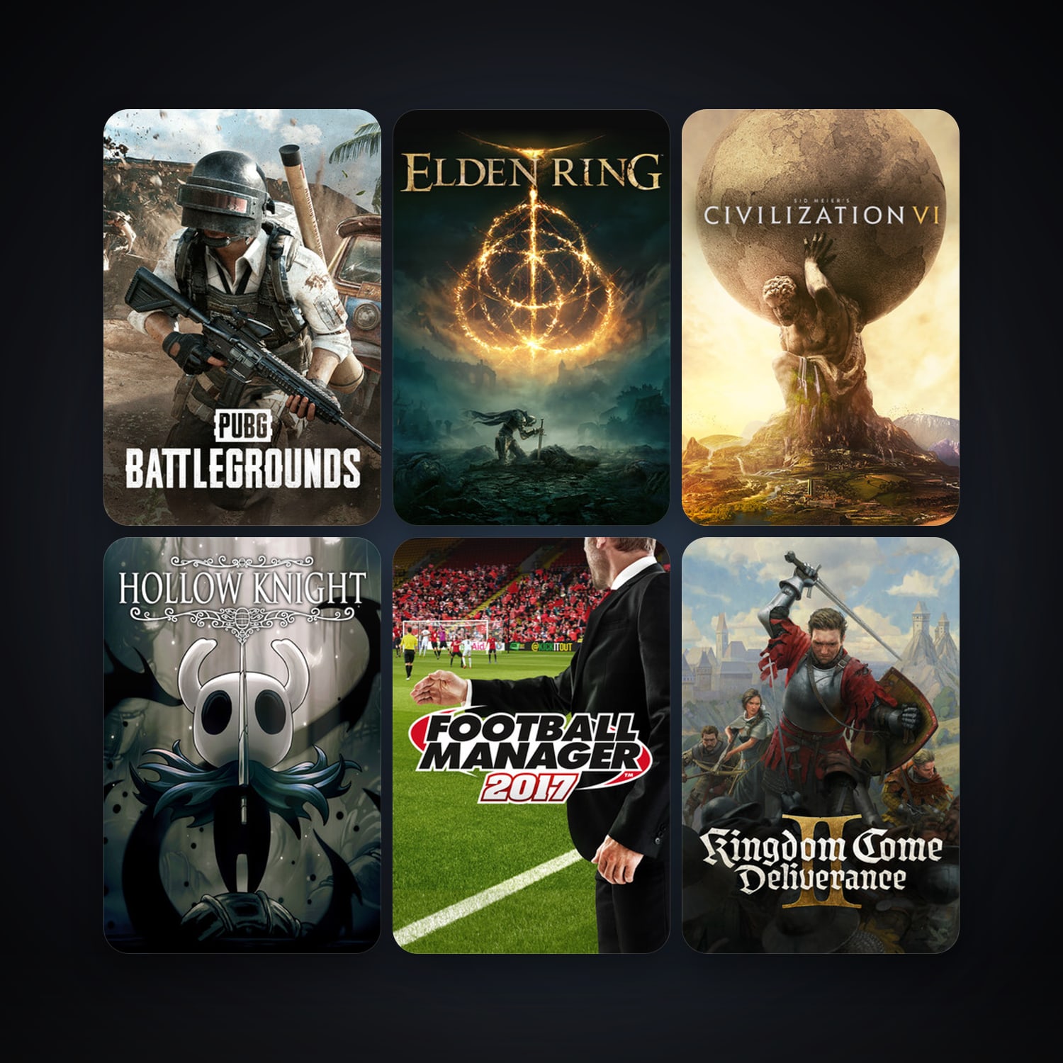 Sid Meier's Civilization VI + The Witcher 3: Wild Hunt, 15 games, clean — HabibiAccounts