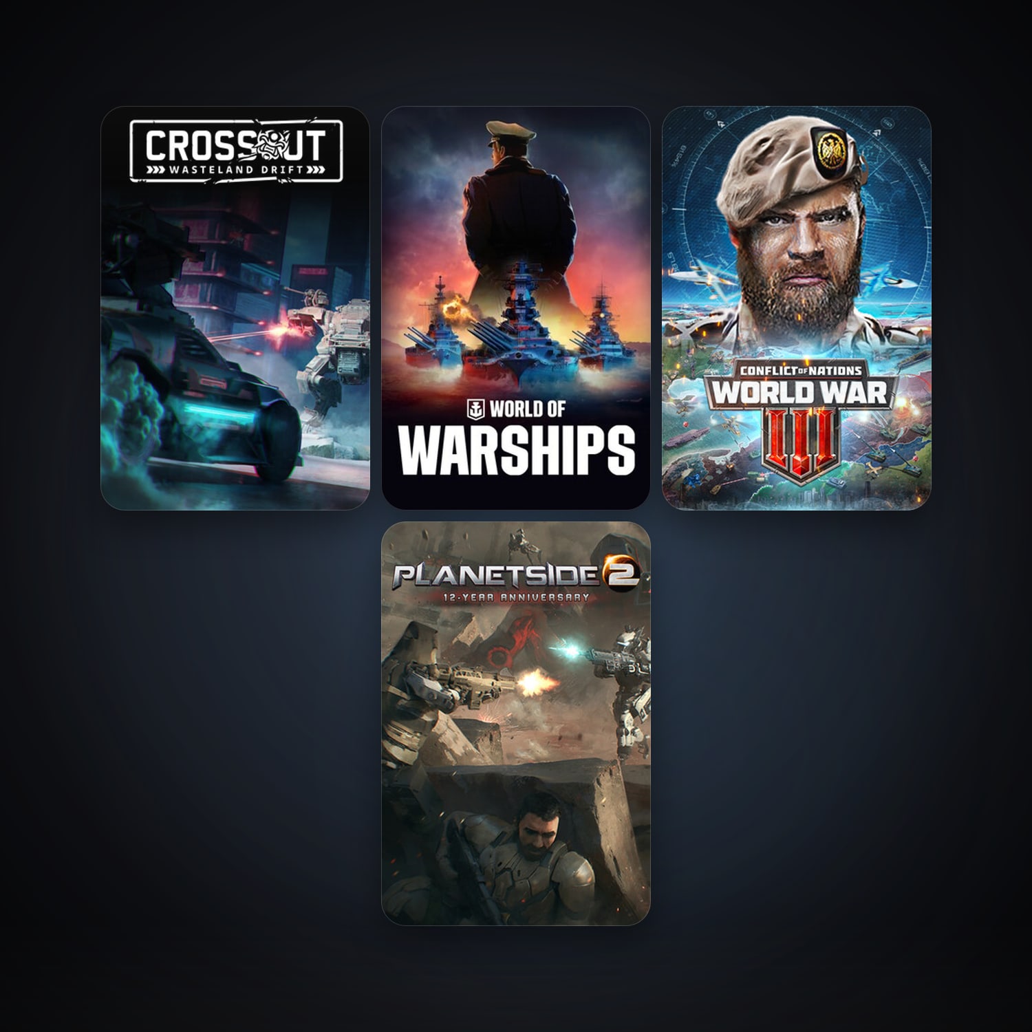 PlanetSide 2 + Crossout, 7 games, clean — HabibiAccounts