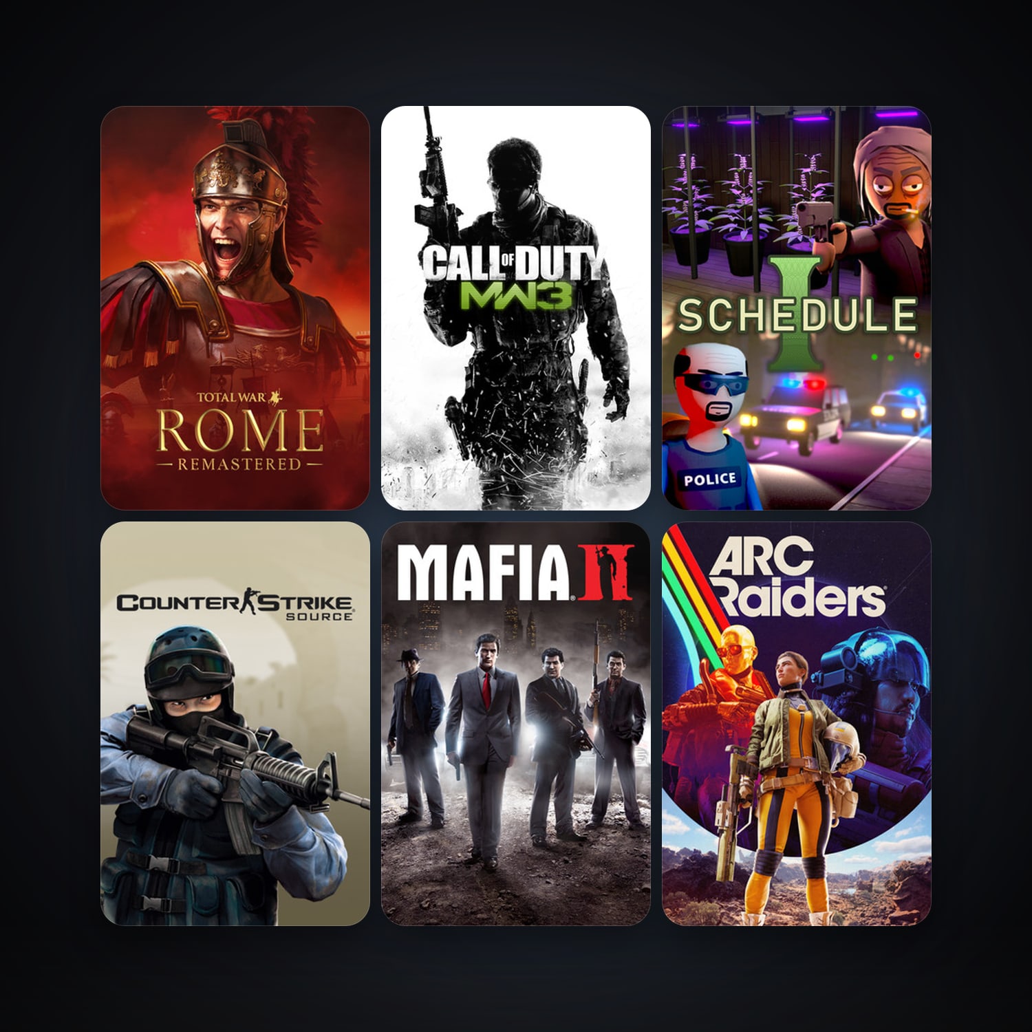 Counter-Strike: Source + Day of Defeat: Source, 16 games, Steam 10, clean — HabibiAccounts