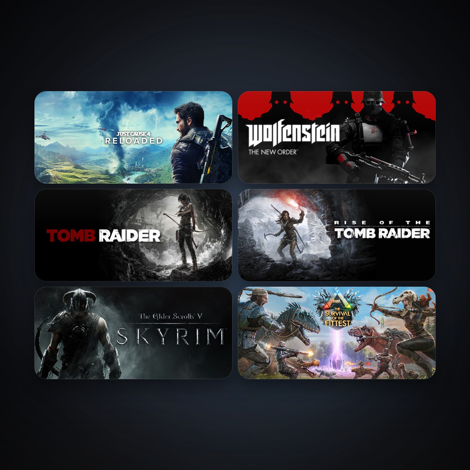 The Elder Scrolls V: Skyrim + Tomb Raider, 7 games, clean — HabibiAccounts