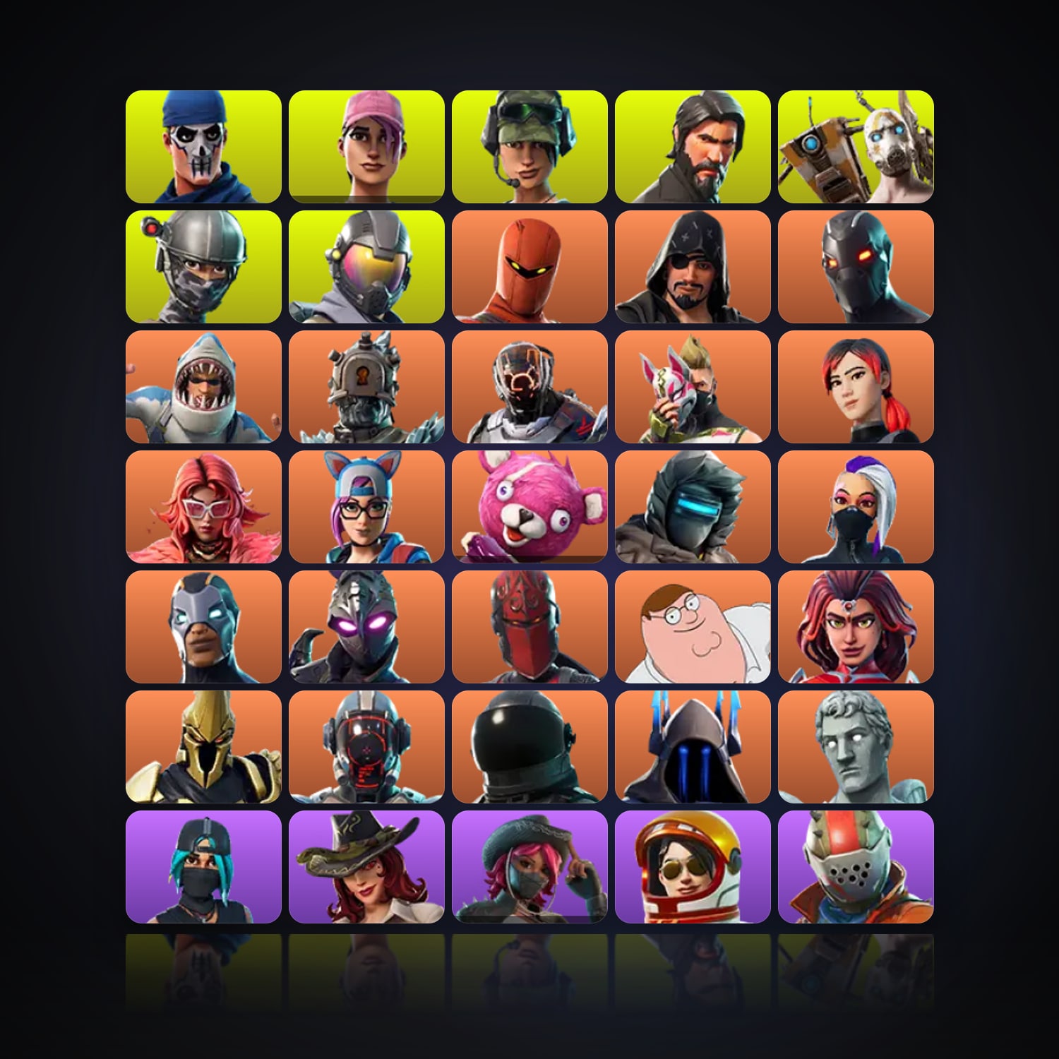 Fortnite | 173 Skins | 200 V-Bucks | Level 2071 | 355 Wins — HabibiAccounts