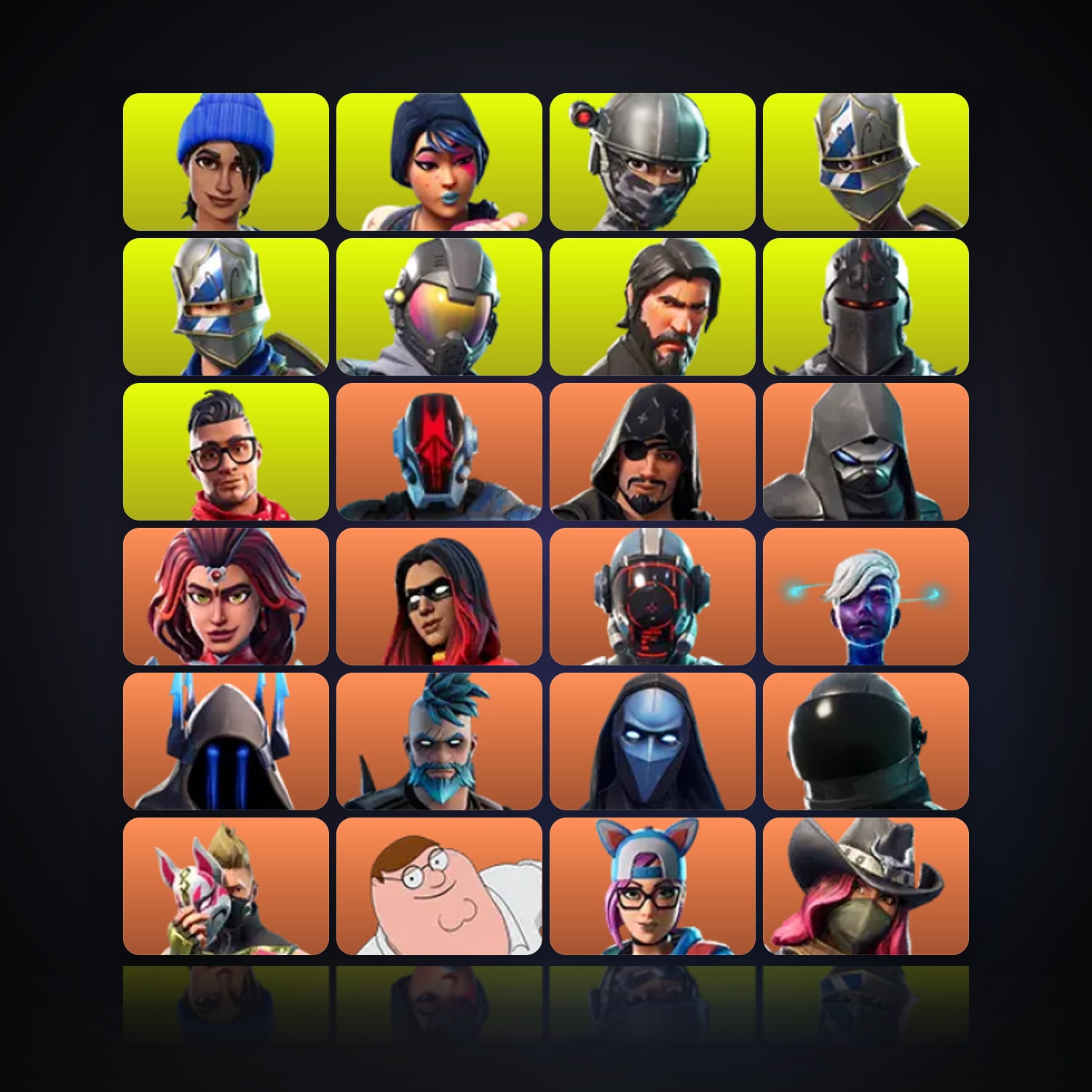 Fortnite | 116 Skins | 50 V-Bucks | Level 1358 | 449 Wins — HabibiAccounts