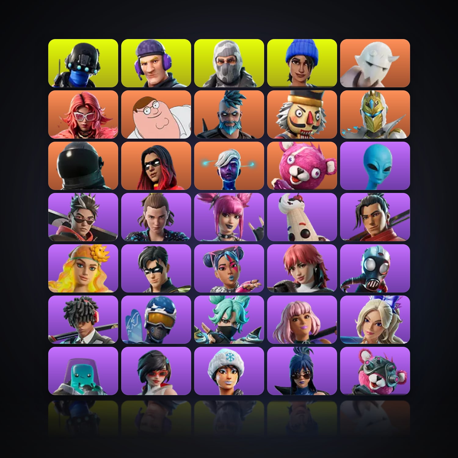 Fortnite | 147 Skins | 500 V-Bucks | Level 930 | 107 Wins — HabibiAccounts