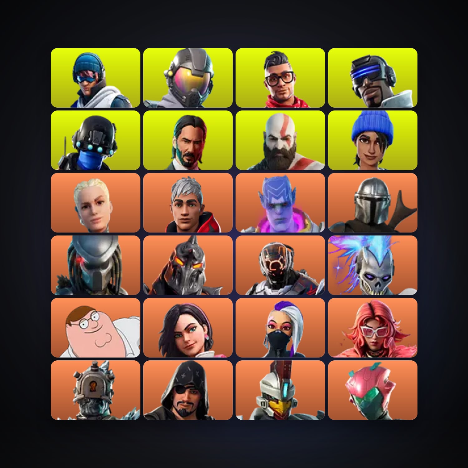 Fortnite | 129 Skins | 200 V-Bucks | Level 2112 | 468 Wins — HabibiAccounts
