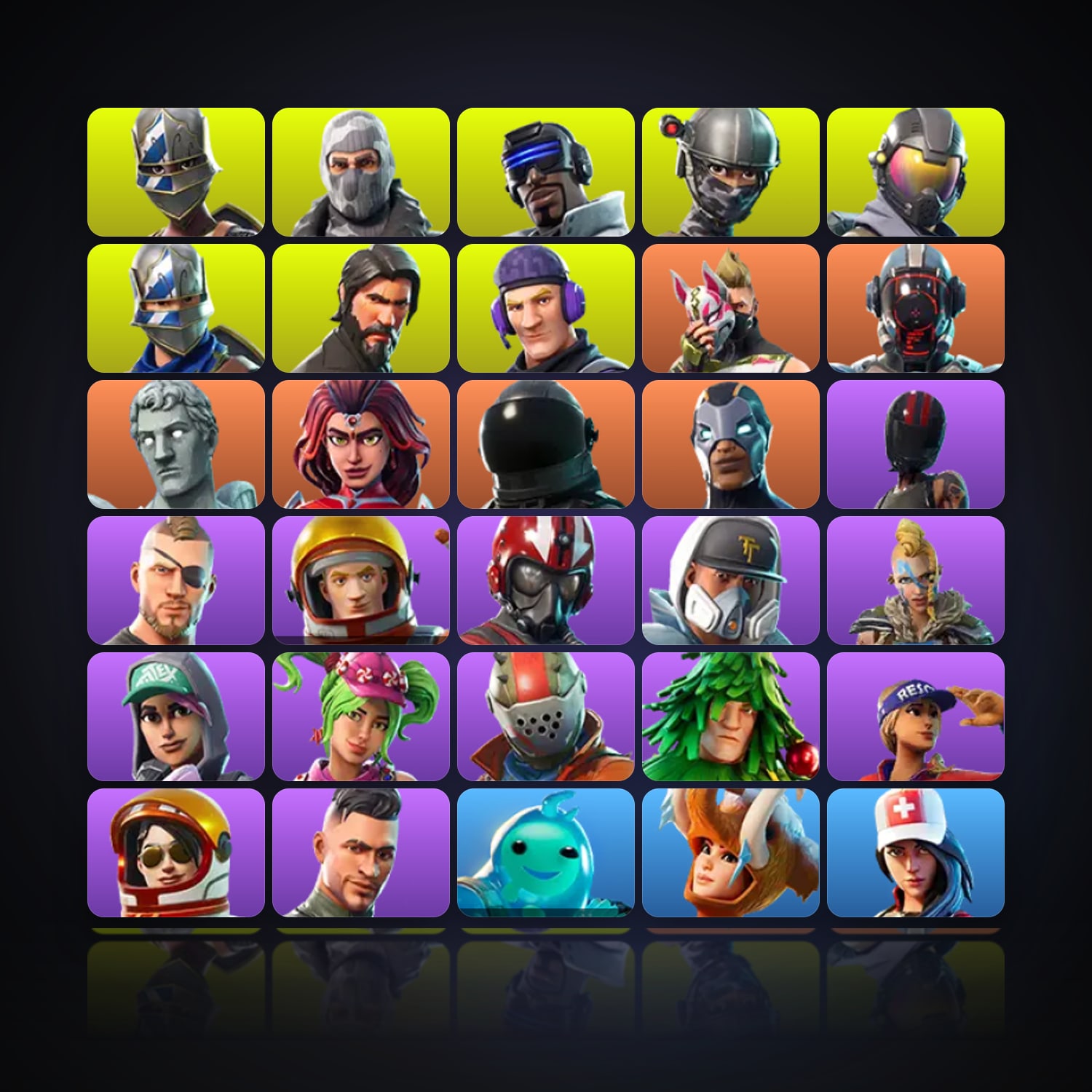 Fortnite | 33 Skins | 500 V-Bucks | Level 570 | 61 Wins — HabibiAccounts