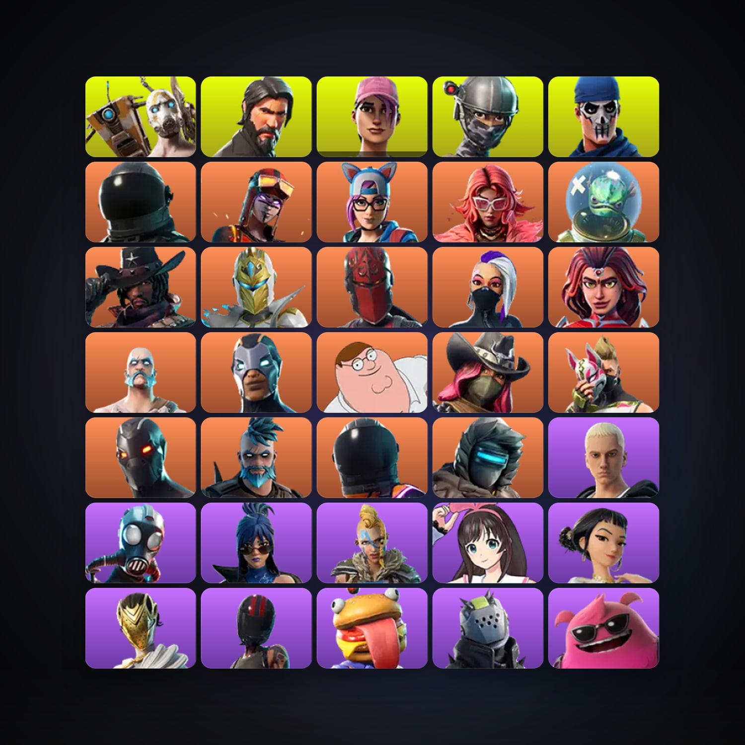 Fortnite | 61 Skins | Level 1069 | 307 Wins — HabibiAccounts