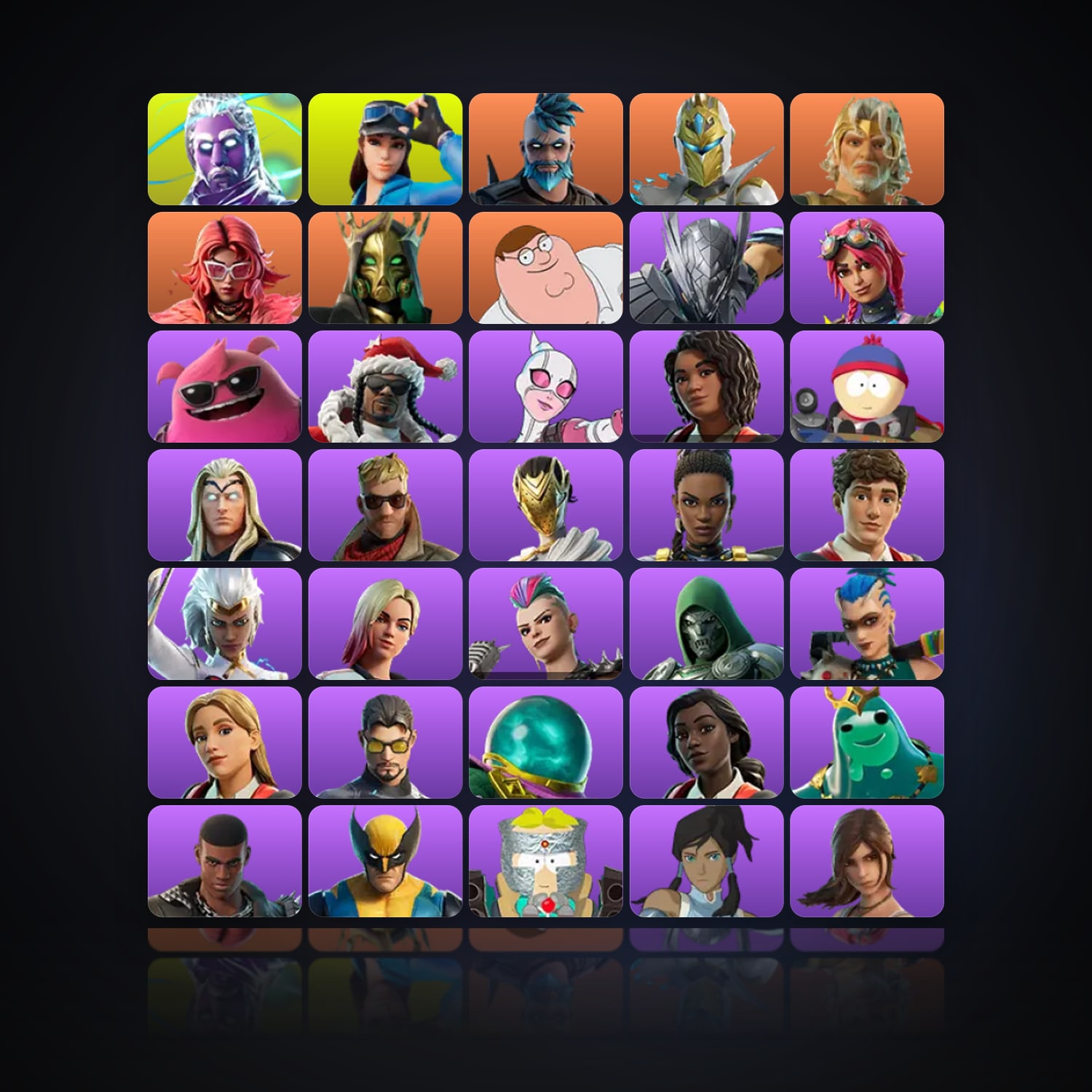 Fortnite | 93 Skins | Level 1435 | 287 Wins — HabibiAccounts