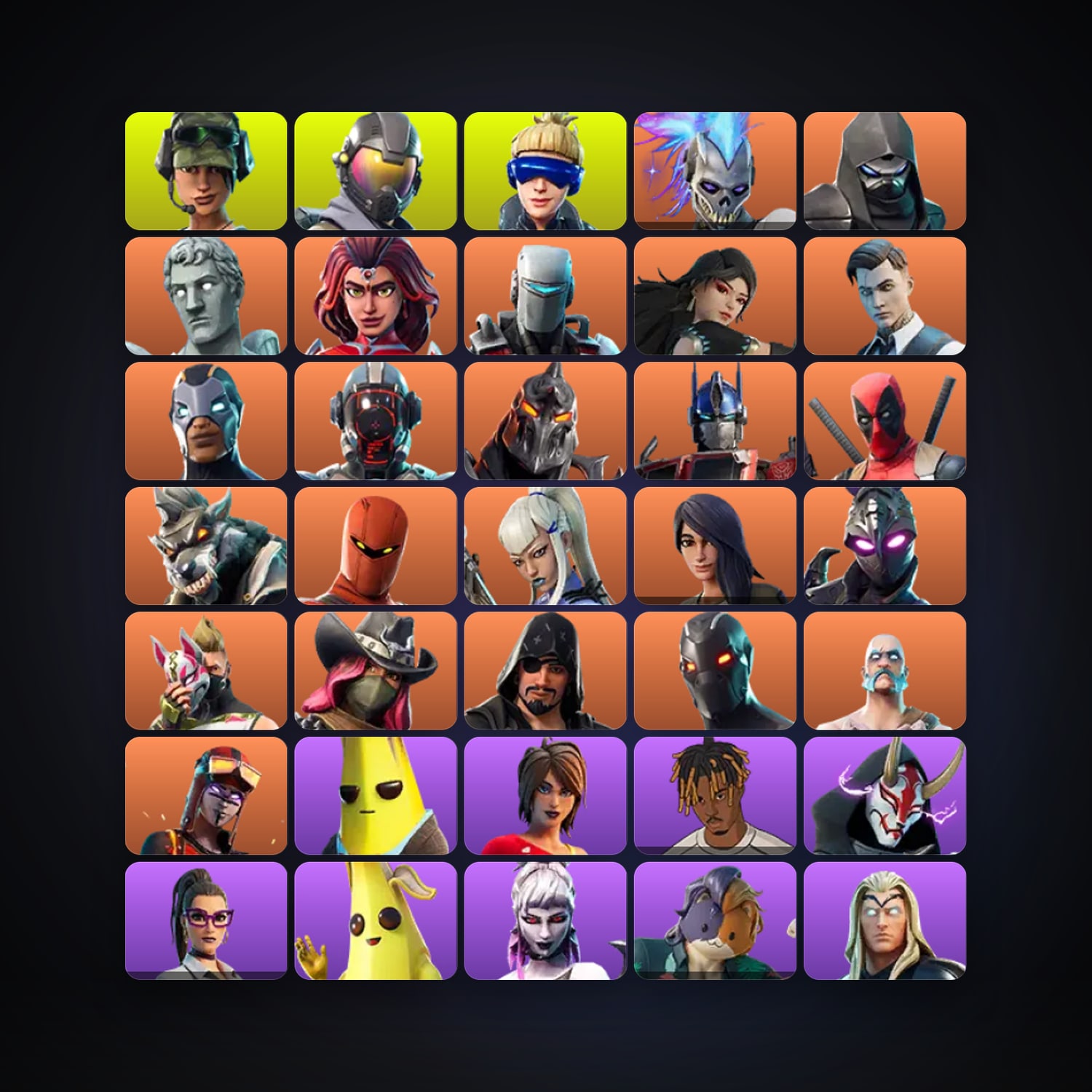 هالحساب فورتنايت، اللوكر مليان 109 سكن، لفل 3224، 587 فوز — HabibiAccounts