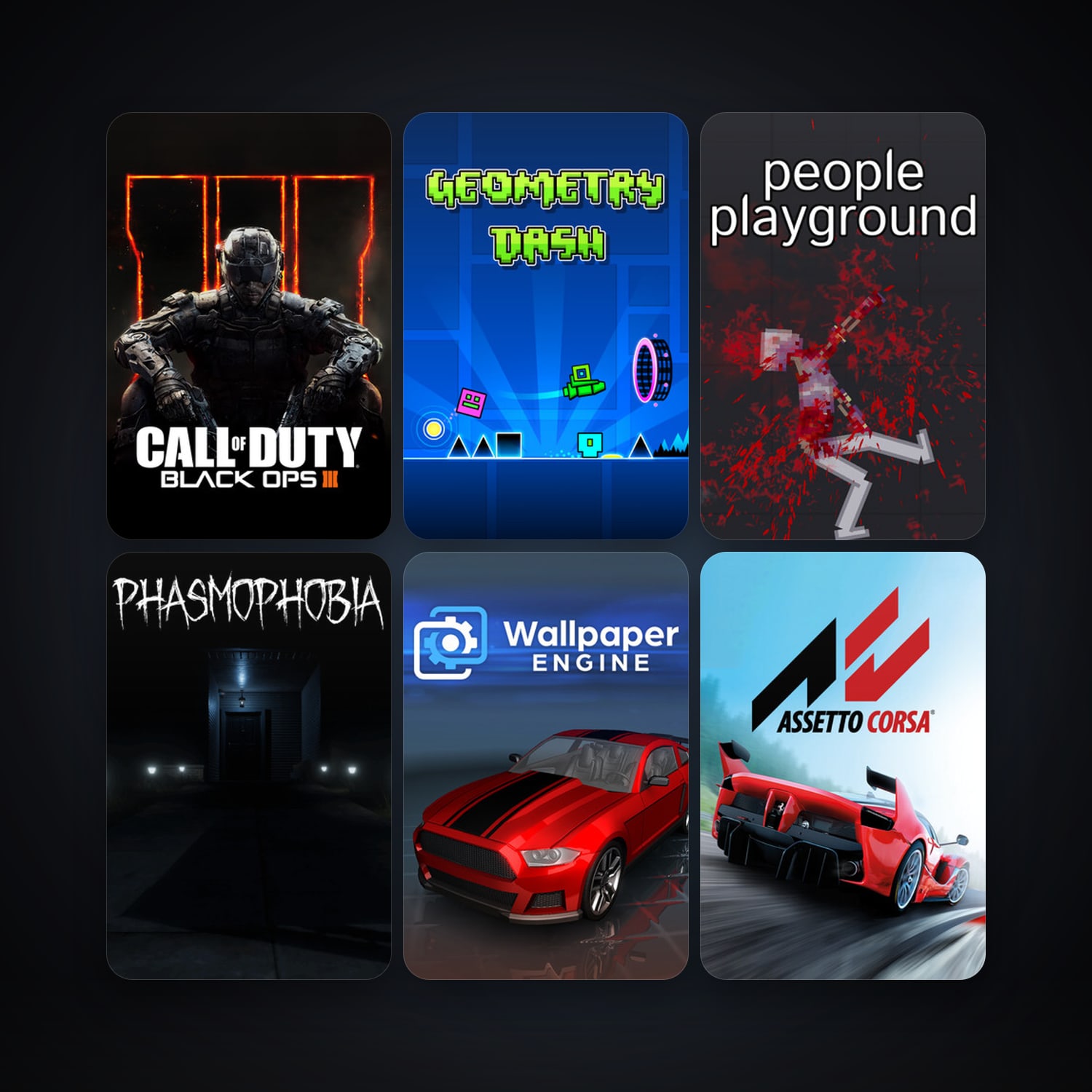 Assetto Corsa + Unturned, 19 games, clean — HabibiAccounts