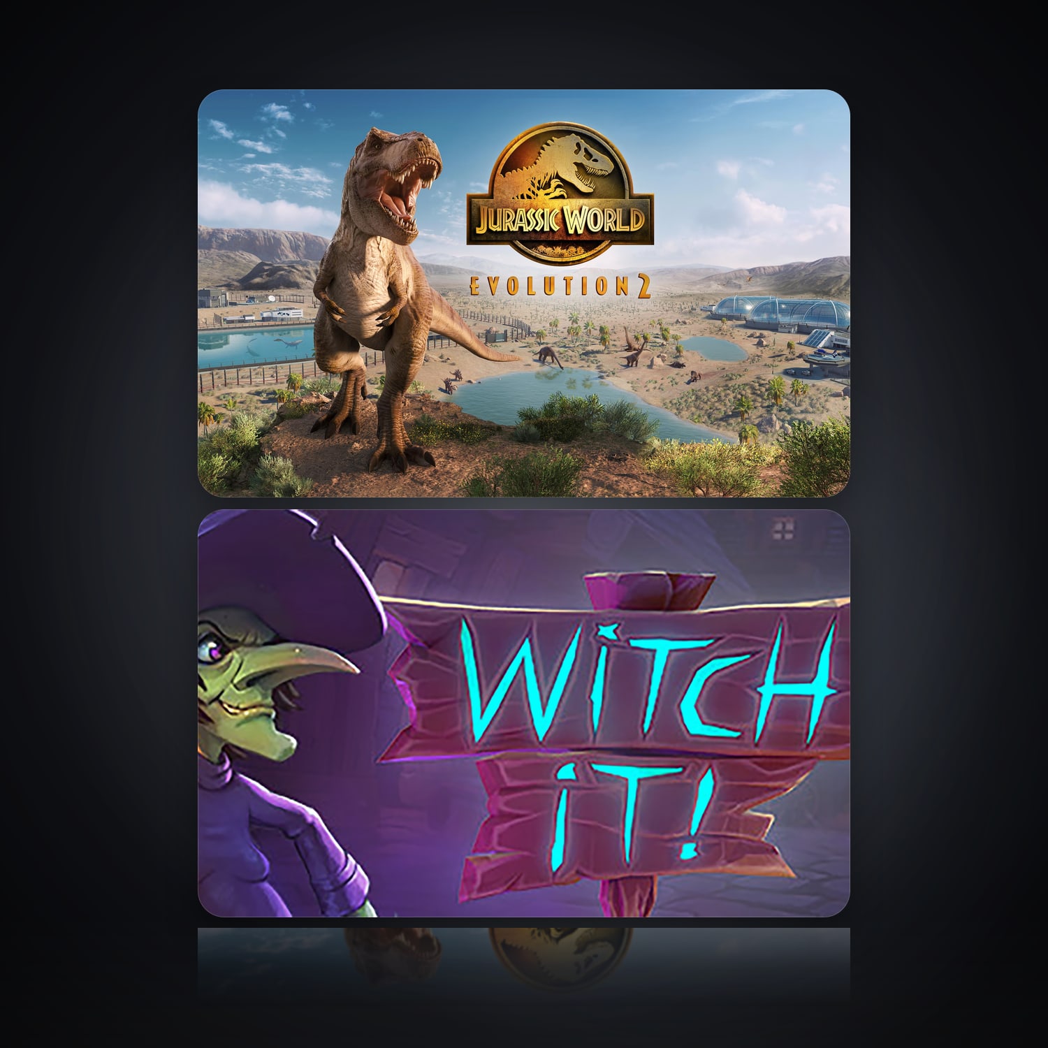 Jurassic World Evolution 2 & Witch It | 2 Games — HabibiAccounts