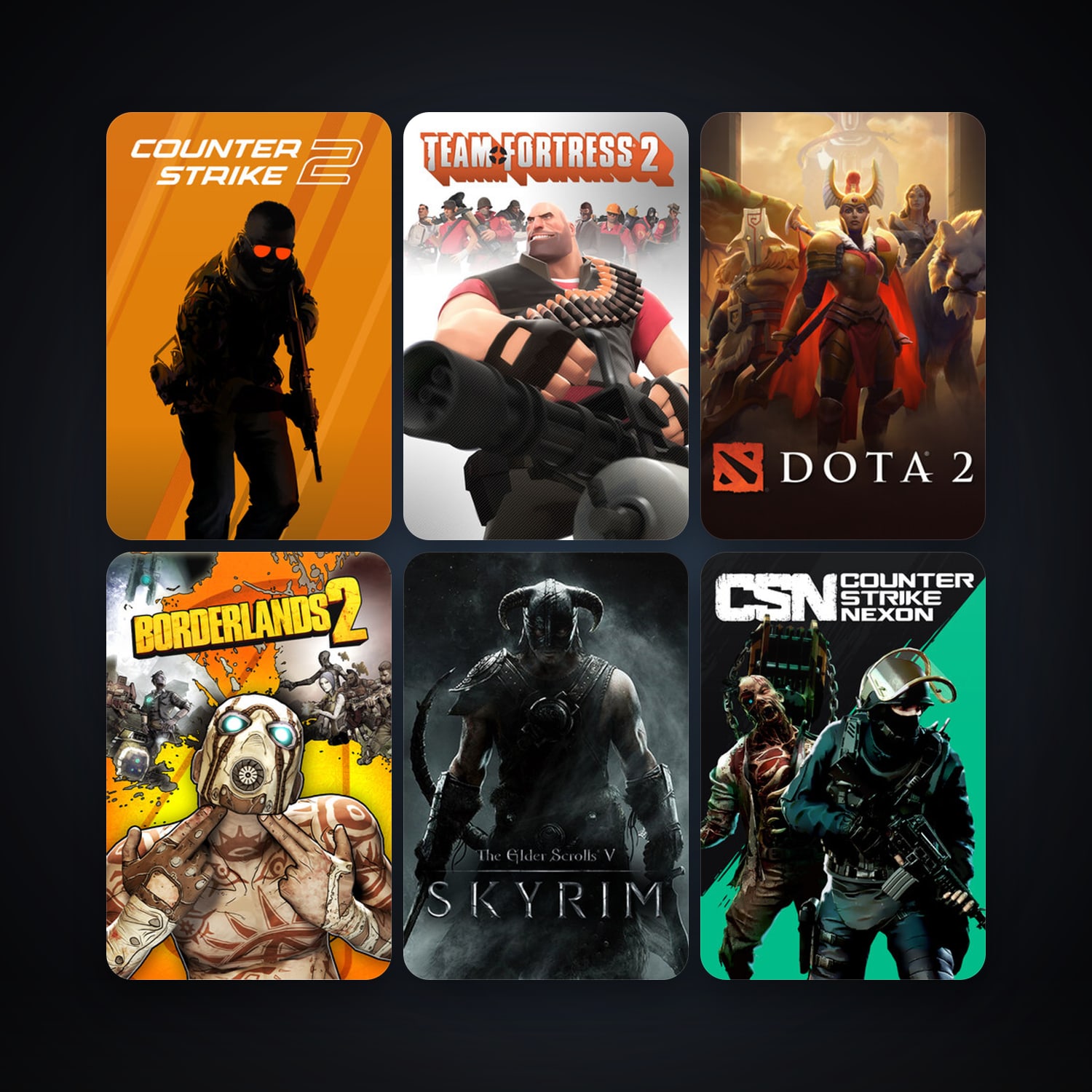 Team Fortress 2 + Dota 2, 33 games, Steam 14, clean — HabibiAccounts